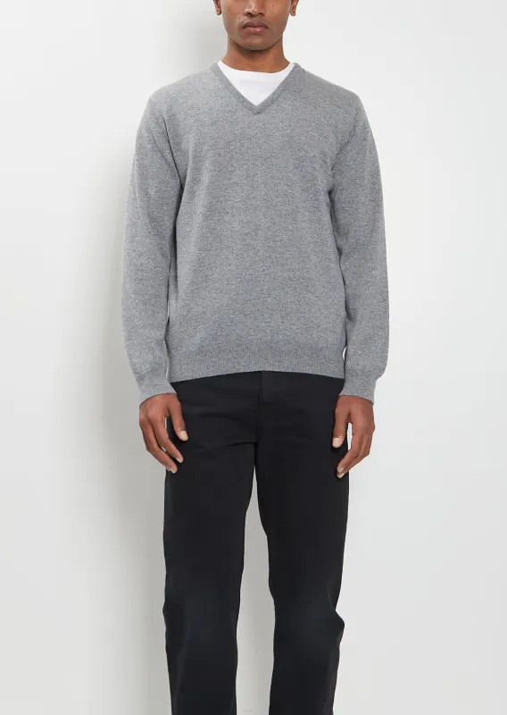 Heriot Cashmere V-Neck Sweater sold by La Garconne