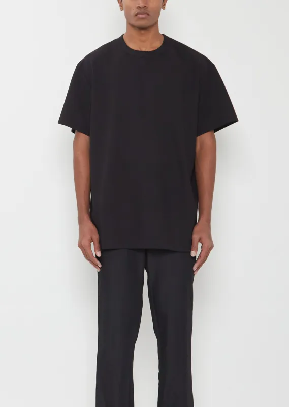 Cotton T-Shirt — Black sold by La Garconne