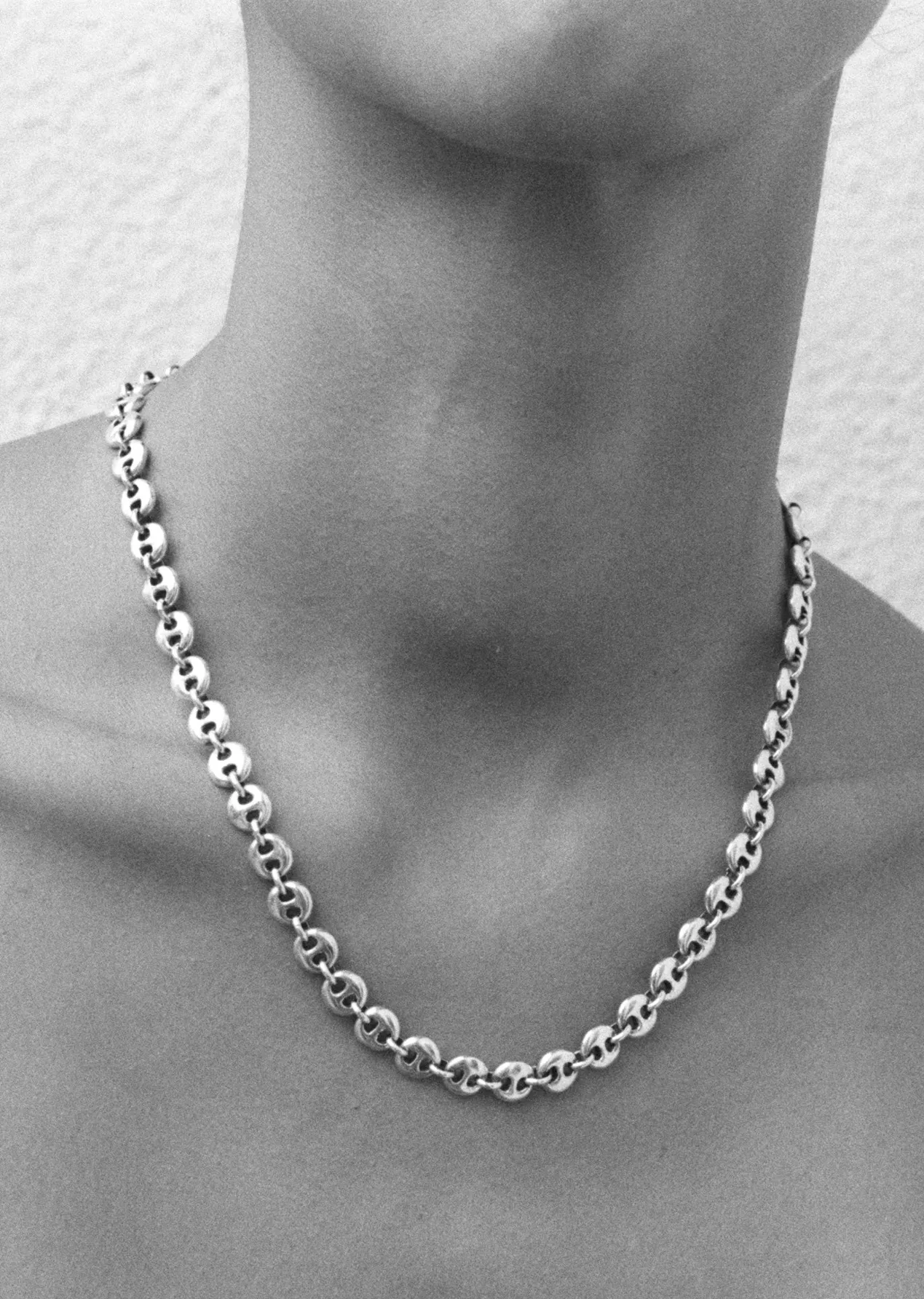 Small Circle Link Necklace sold by La Garconne