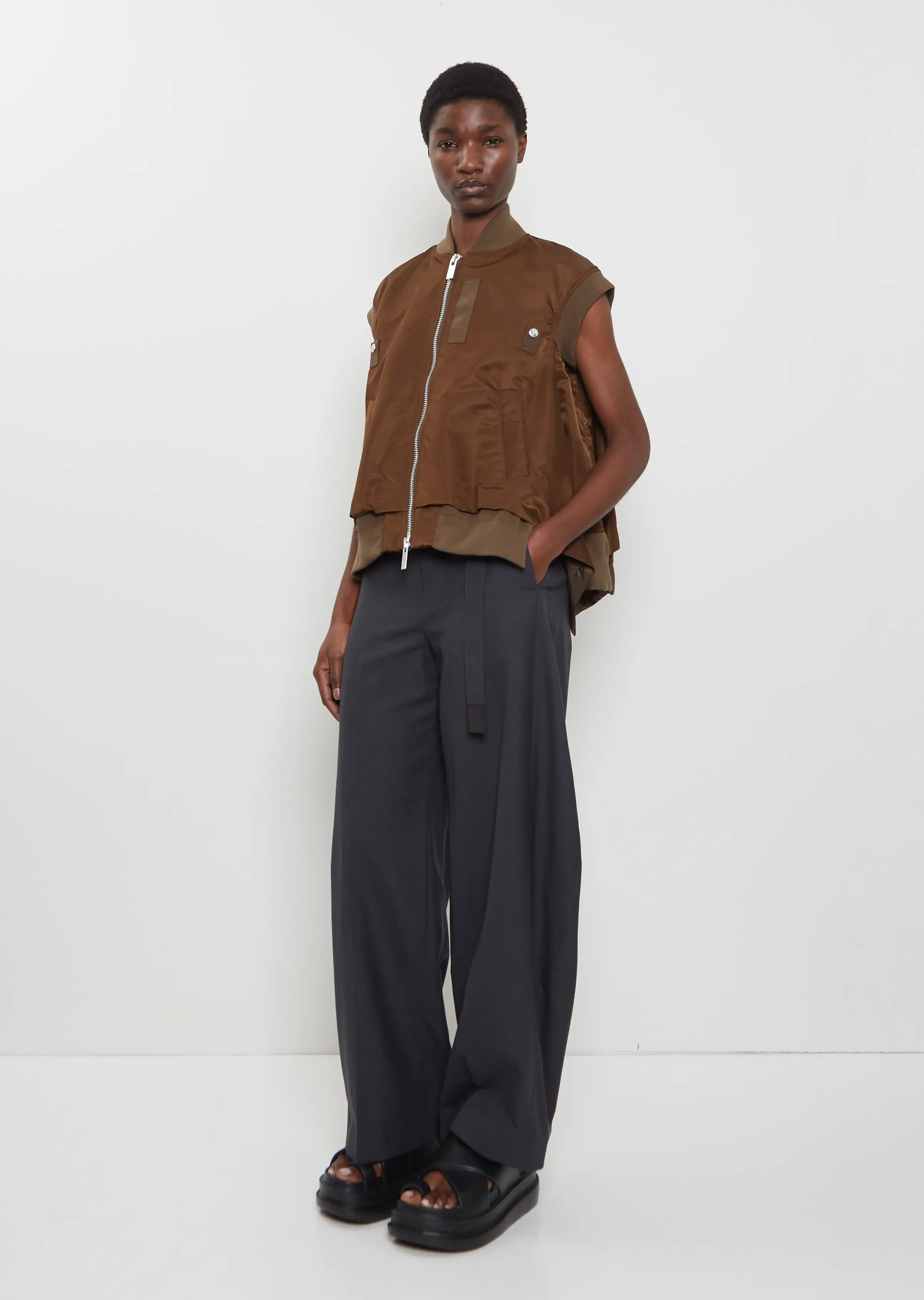 Nylon Twill Vest sold by La Garconne product image thumbnail 4