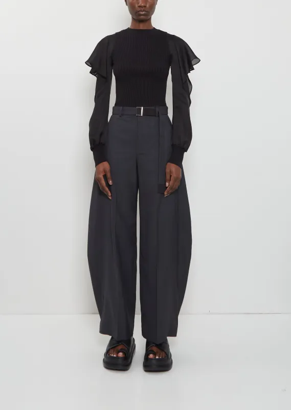 Wide Suiting Pants sold by La Garconne