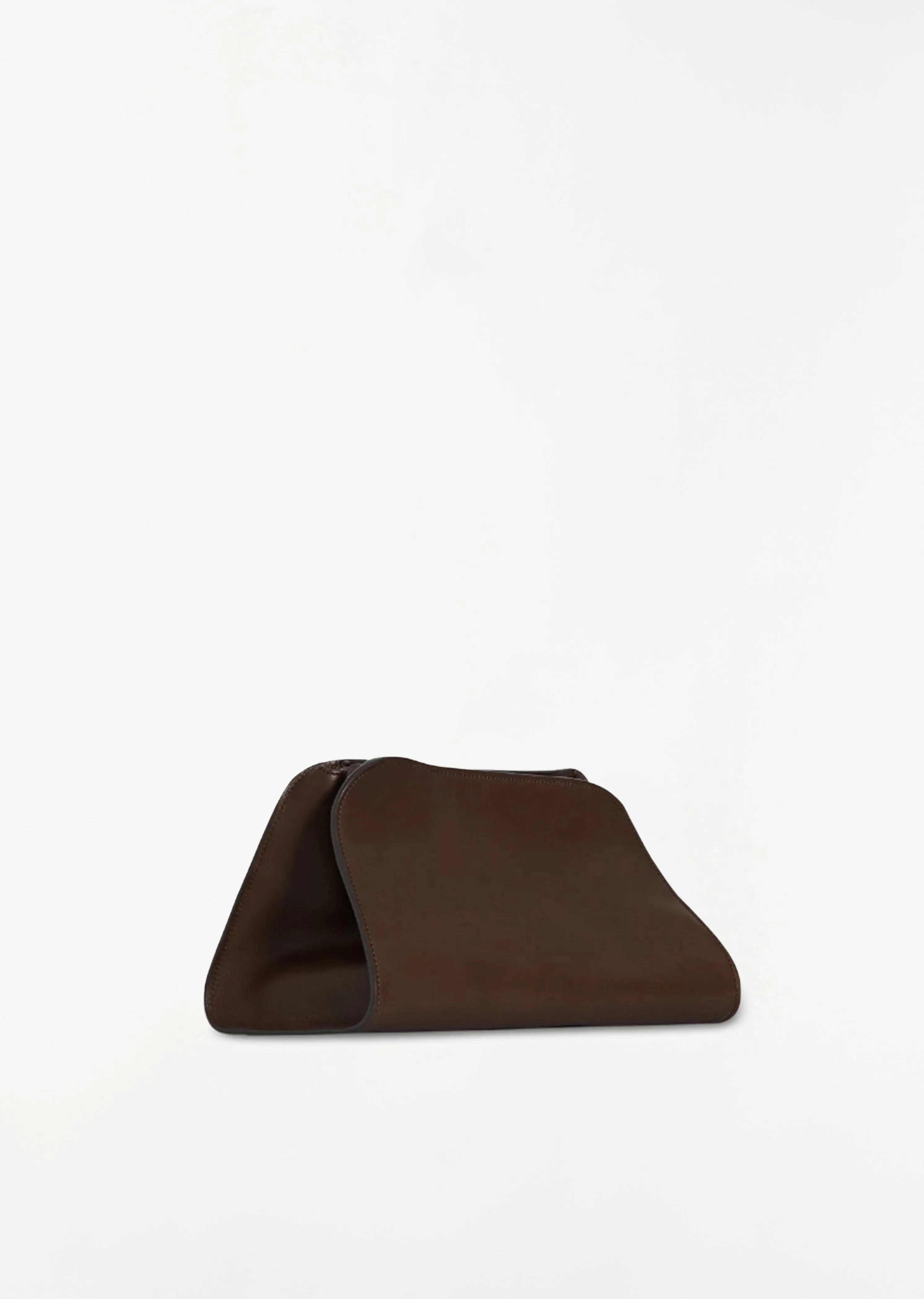 Peggy Saddle Leather Clutch — Deep Brown sold by La Garconne product image thumbnail 2