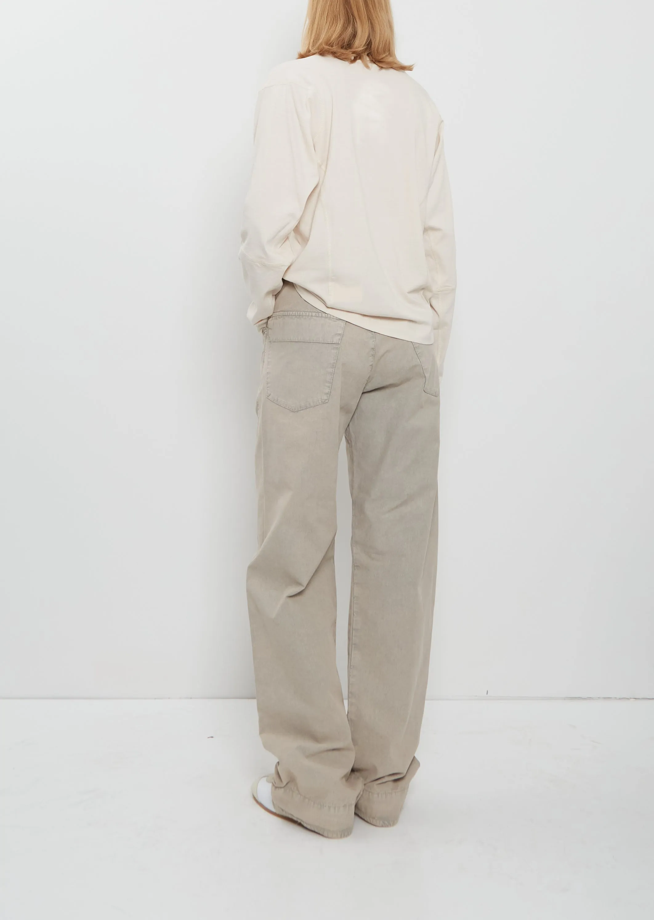 Coverstitch Long Sleeve Cotton T-Shirt sold by La Garconne product image thumbnail 3