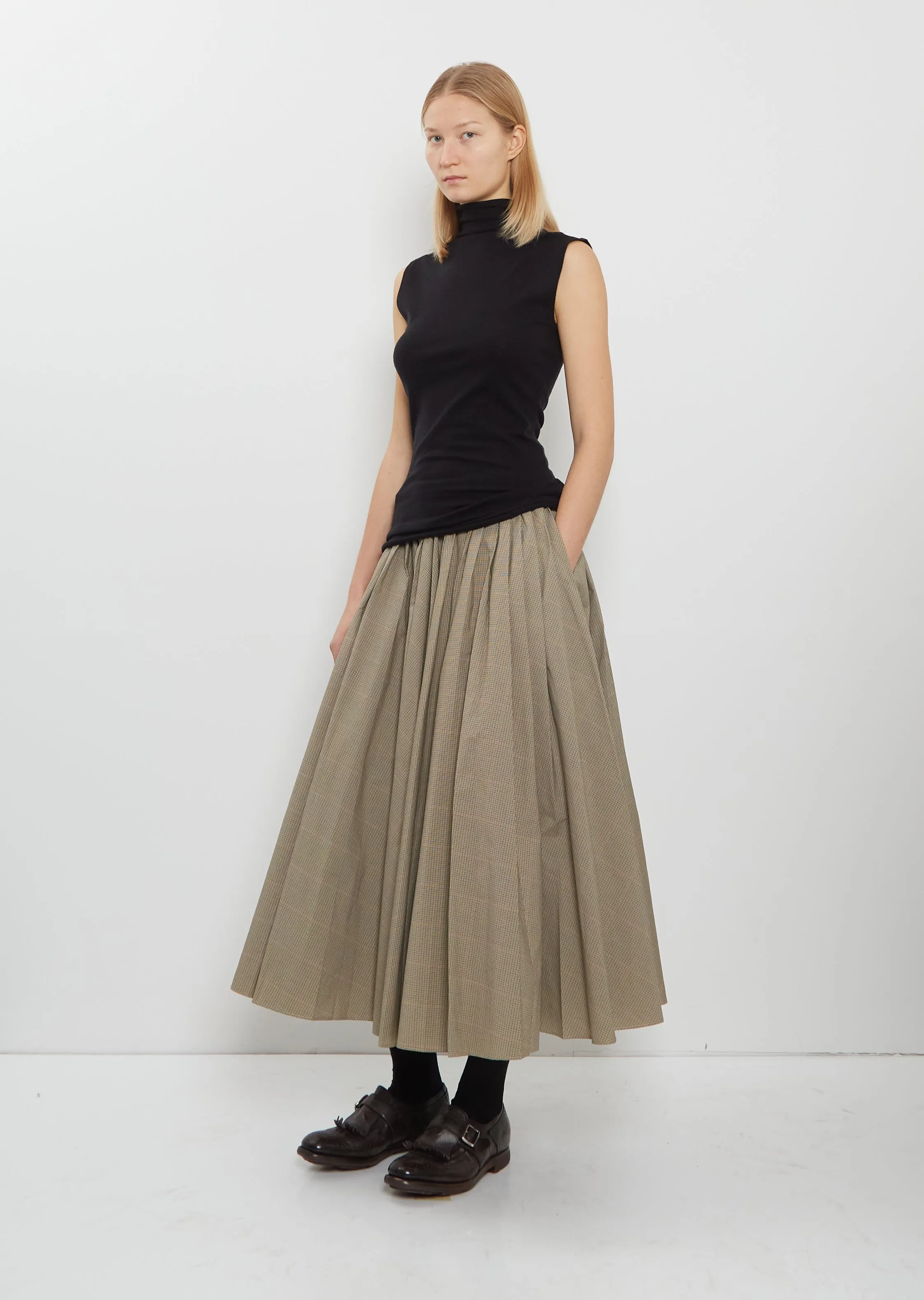 Roll-Neck Merino Wool Tank — Black sold by La Garconne product image thumbnail 4