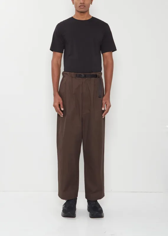 Release Buckle Belt Cotton Pants sold by La Garconne