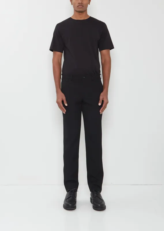 Straight Wool Pants made by La Garconne