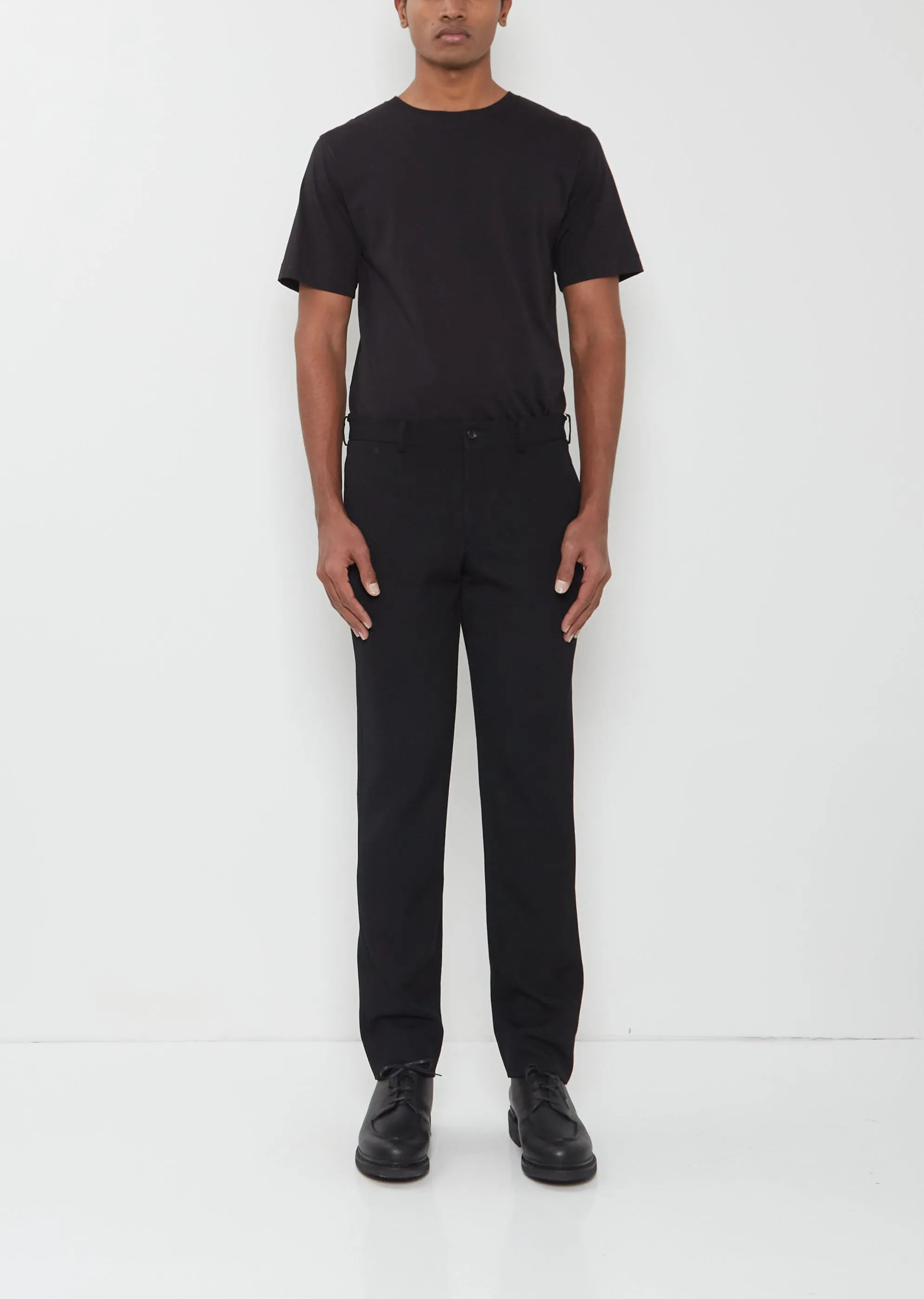 Straight Wool Pants sold by La Garconne