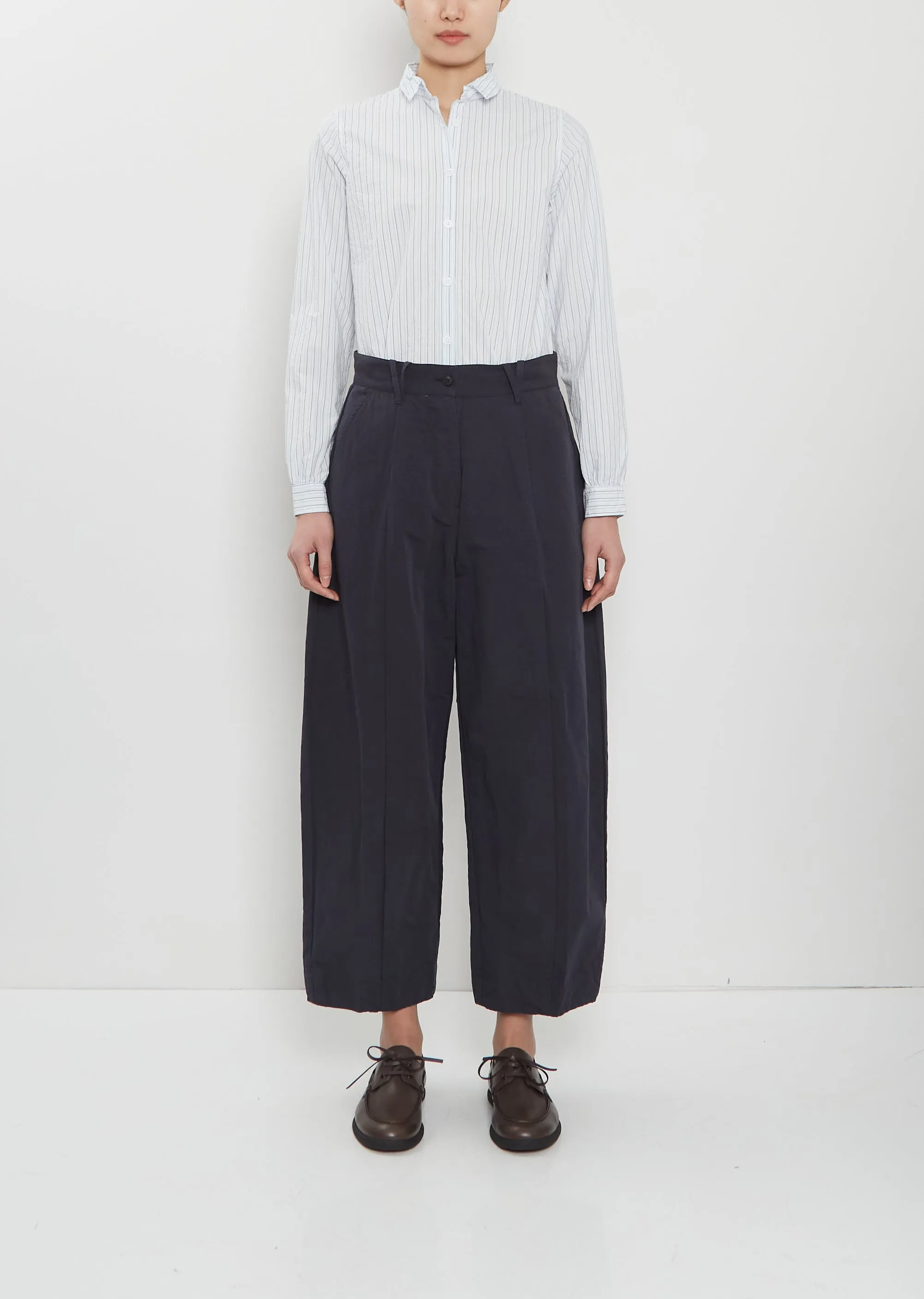 Sandra Cotton Linen Pants — Night sold by La Garconne
