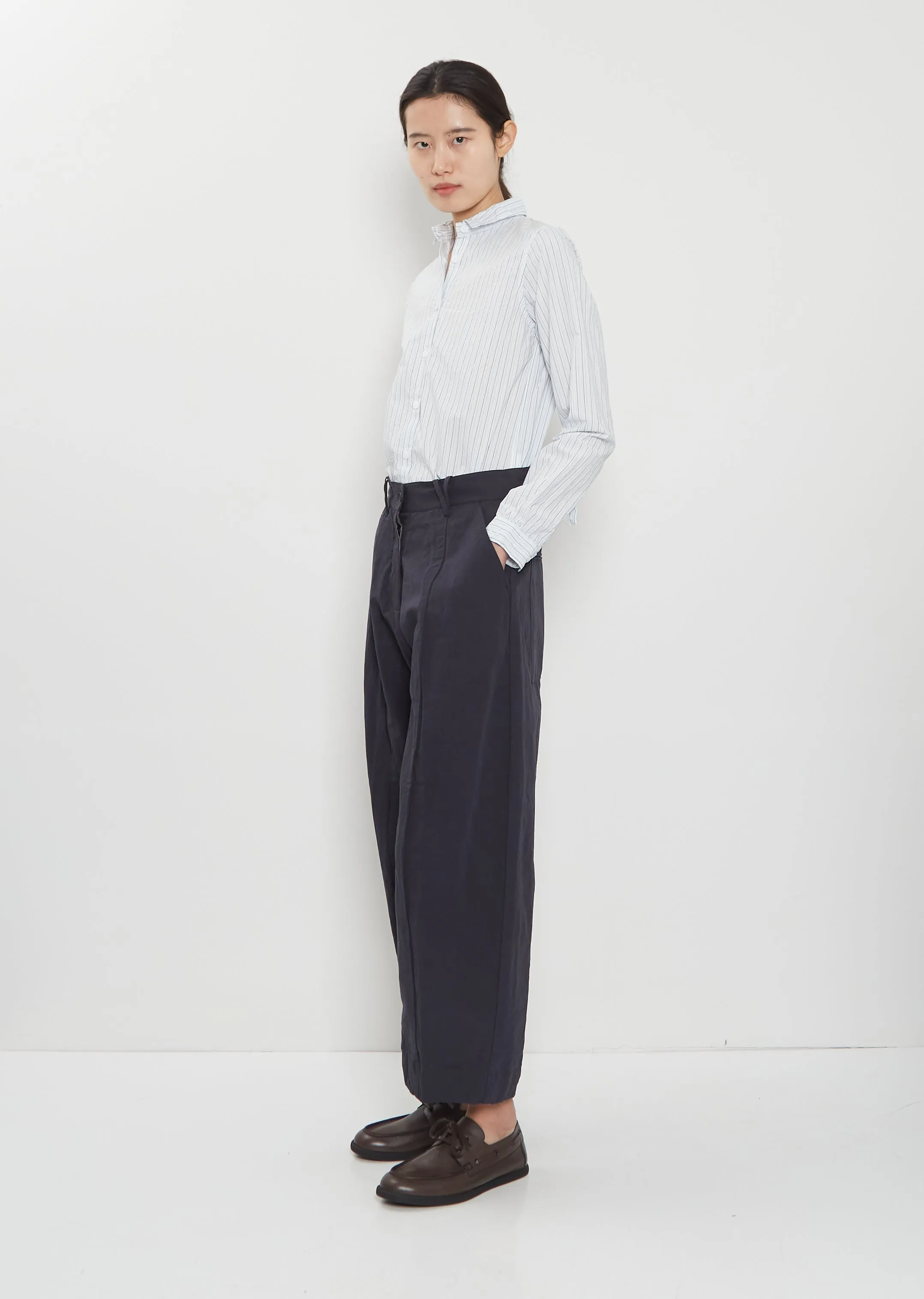 Sandra Cotton Linen Pants — Night sold by La Garconne product image thumbnail 4