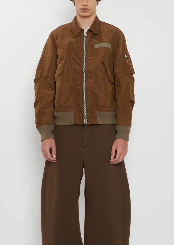Treated Nylon Twill Blouson sold by La Garconne