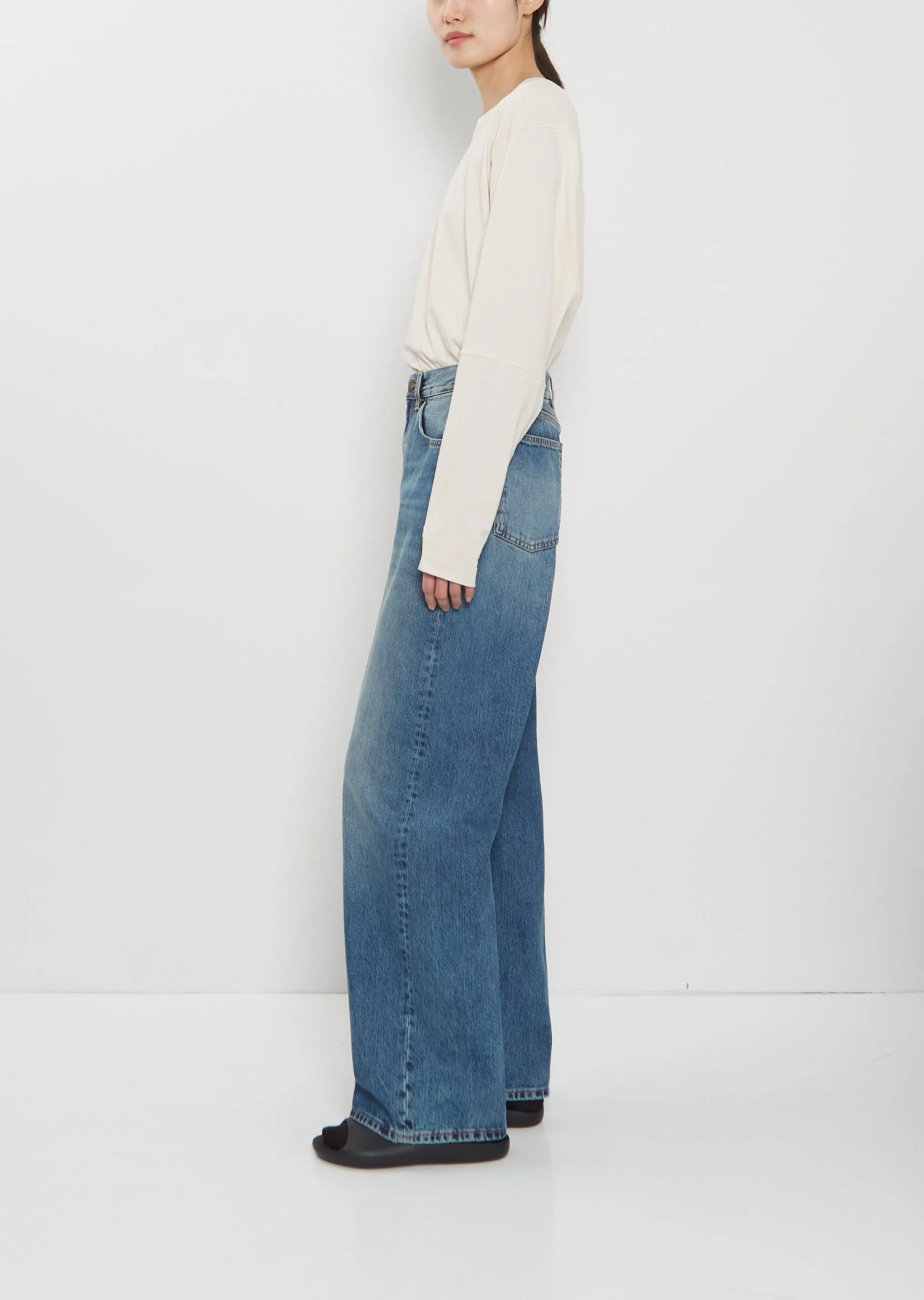 Wide Washed Denim Jean sold by La Garconne product image thumbnail 2