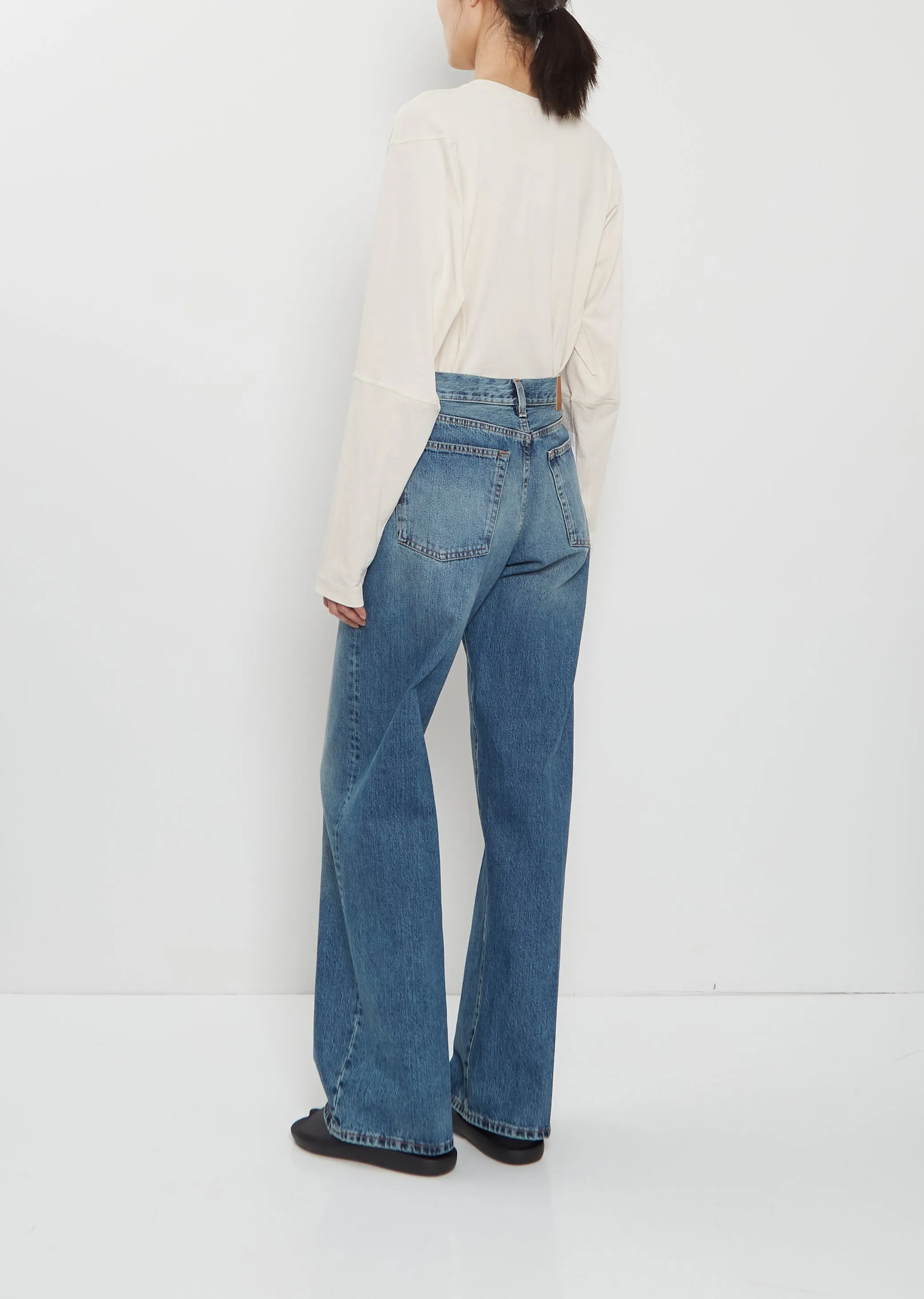 Wide Washed Denim Jean sold by La Garconne product image thumbnail 3