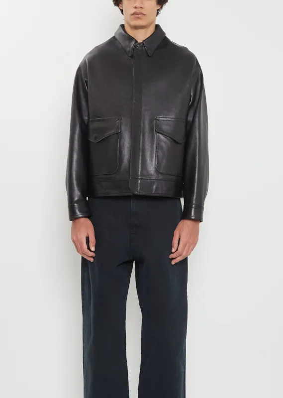 Type A-2 Flight Leather Jacket sold by La Garconne