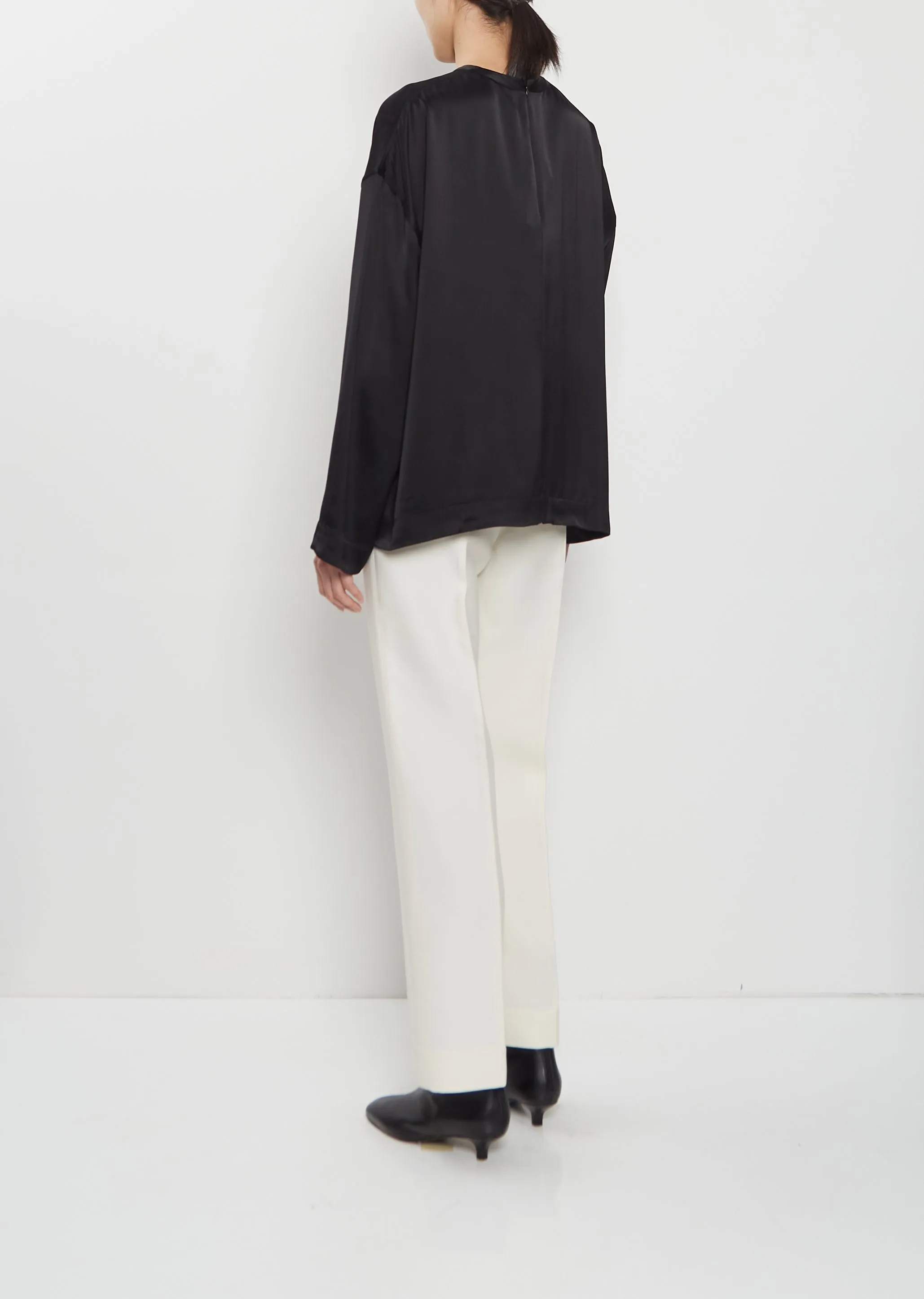 Boxy Satin Top sold by La Garconne product image thumbnail 3
