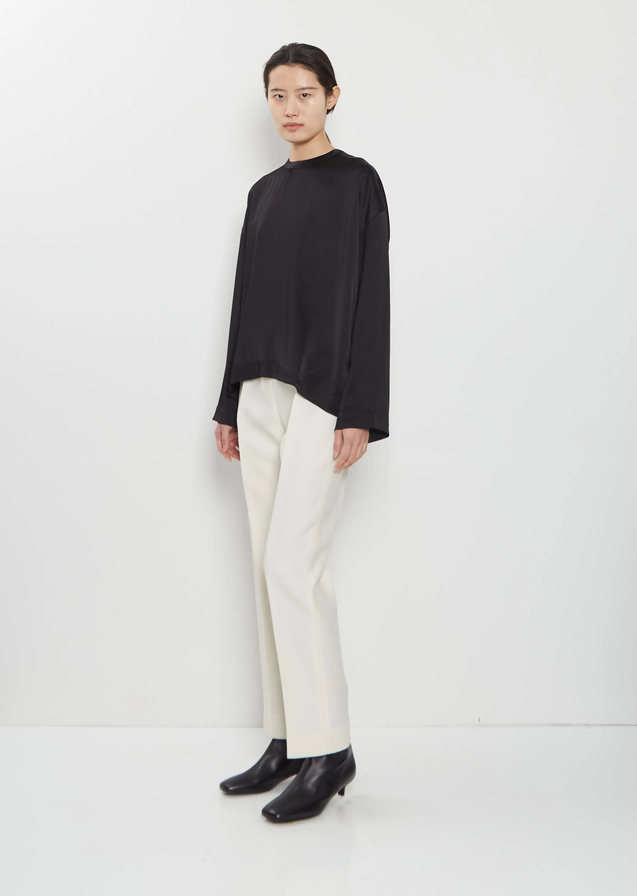 Boxy Satin Top sold by La Garconne product image thumbnail 4