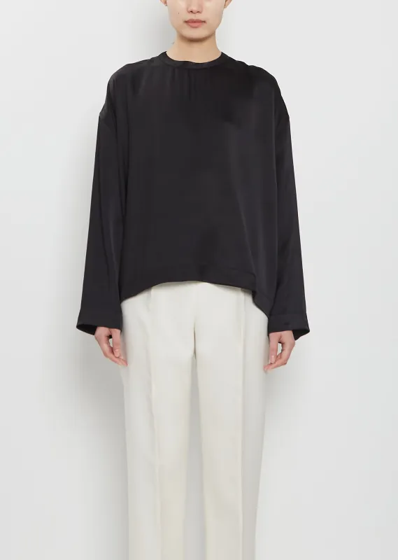 Boxy Satin Top made by Toteme