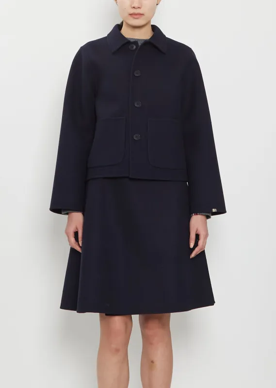 n°463 Mover Wool Cashmere Coat — Navy made by extreme cashmere