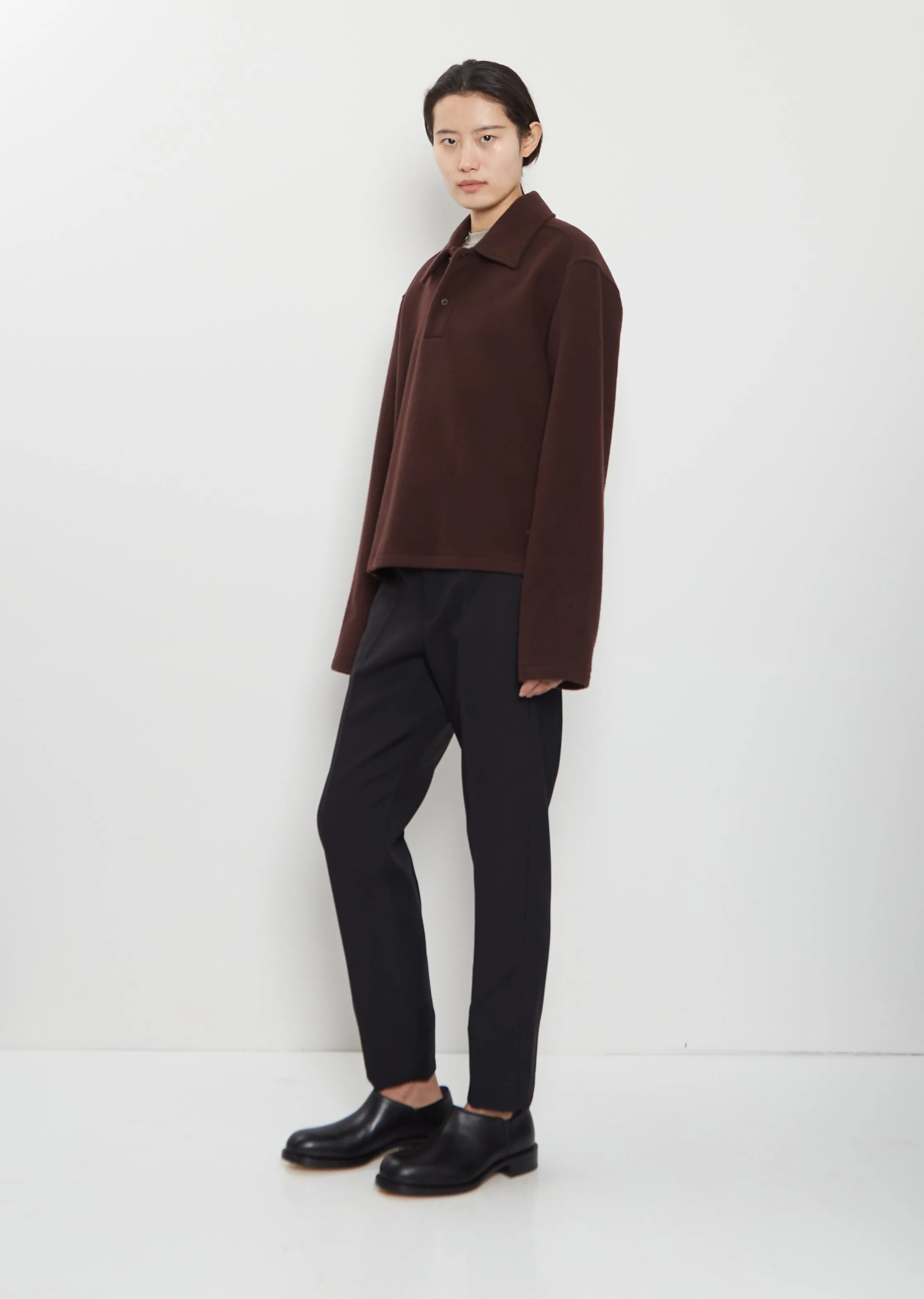 Wool Fleece Polo — Tanin sold by La Garconne product image thumbnail 4