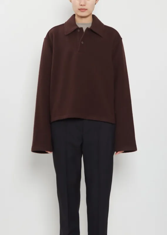 Wool Fleece Polo — Tanin made by Rier