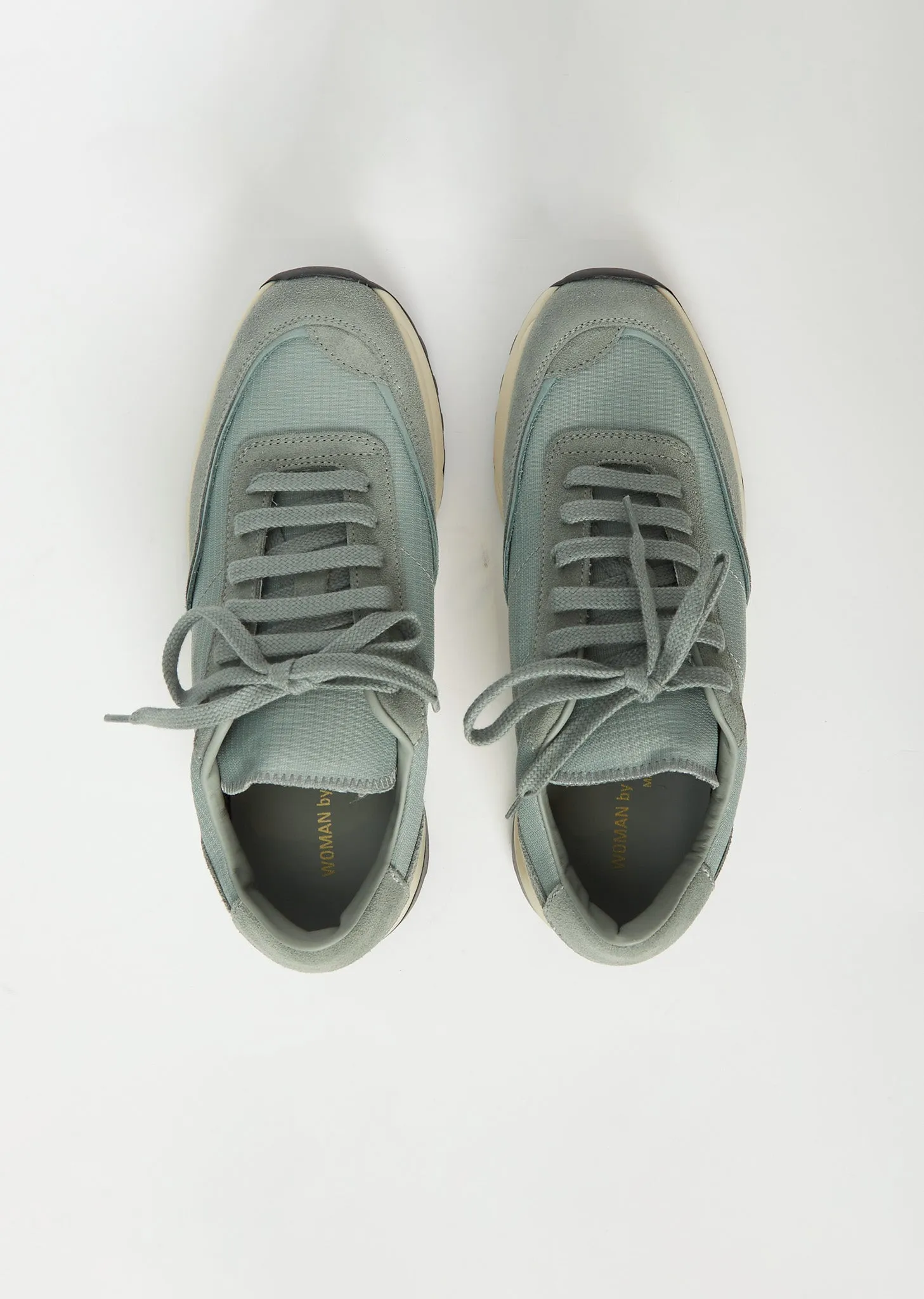 Track 80 Suede & Paneled Fabric — Sage sold by La Garconne product image thumbnail 3