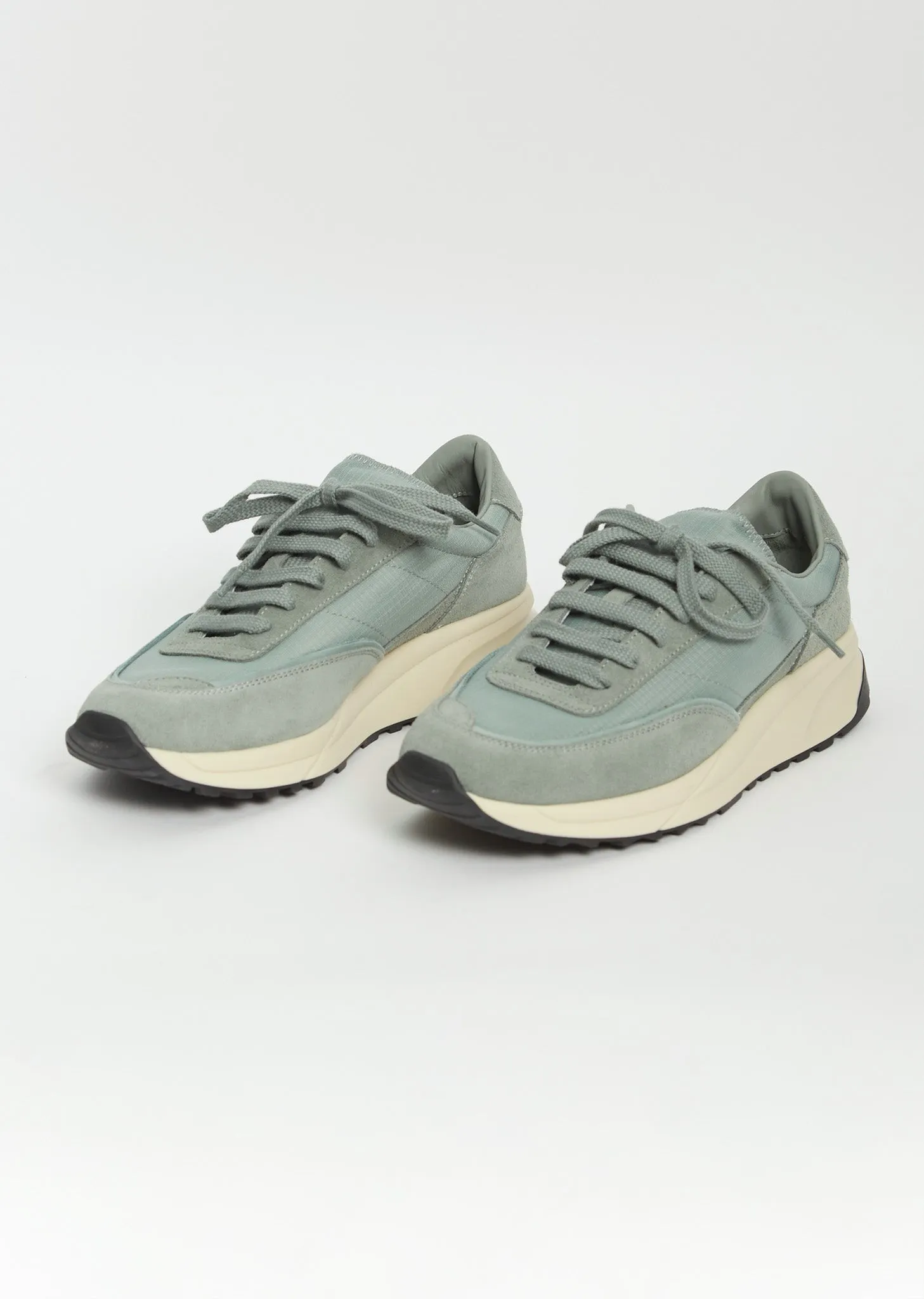 Track 80 Suede & Paneled Fabric — Sage sold by La Garconne product image thumbnail 4