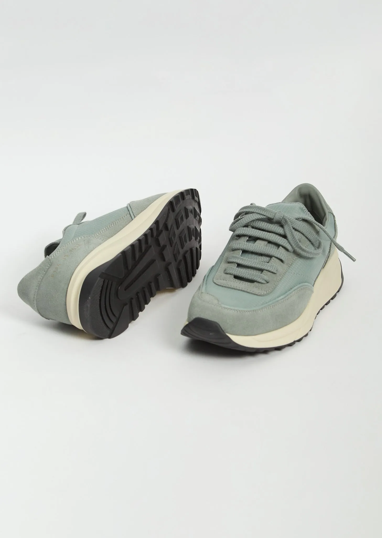 Track 80 Suede & Paneled Fabric — Sage sold by La Garconne product image thumbnail 5