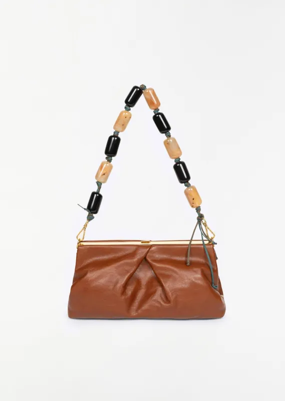 Folded Leather Crisp Bag made by Dries Van Noten