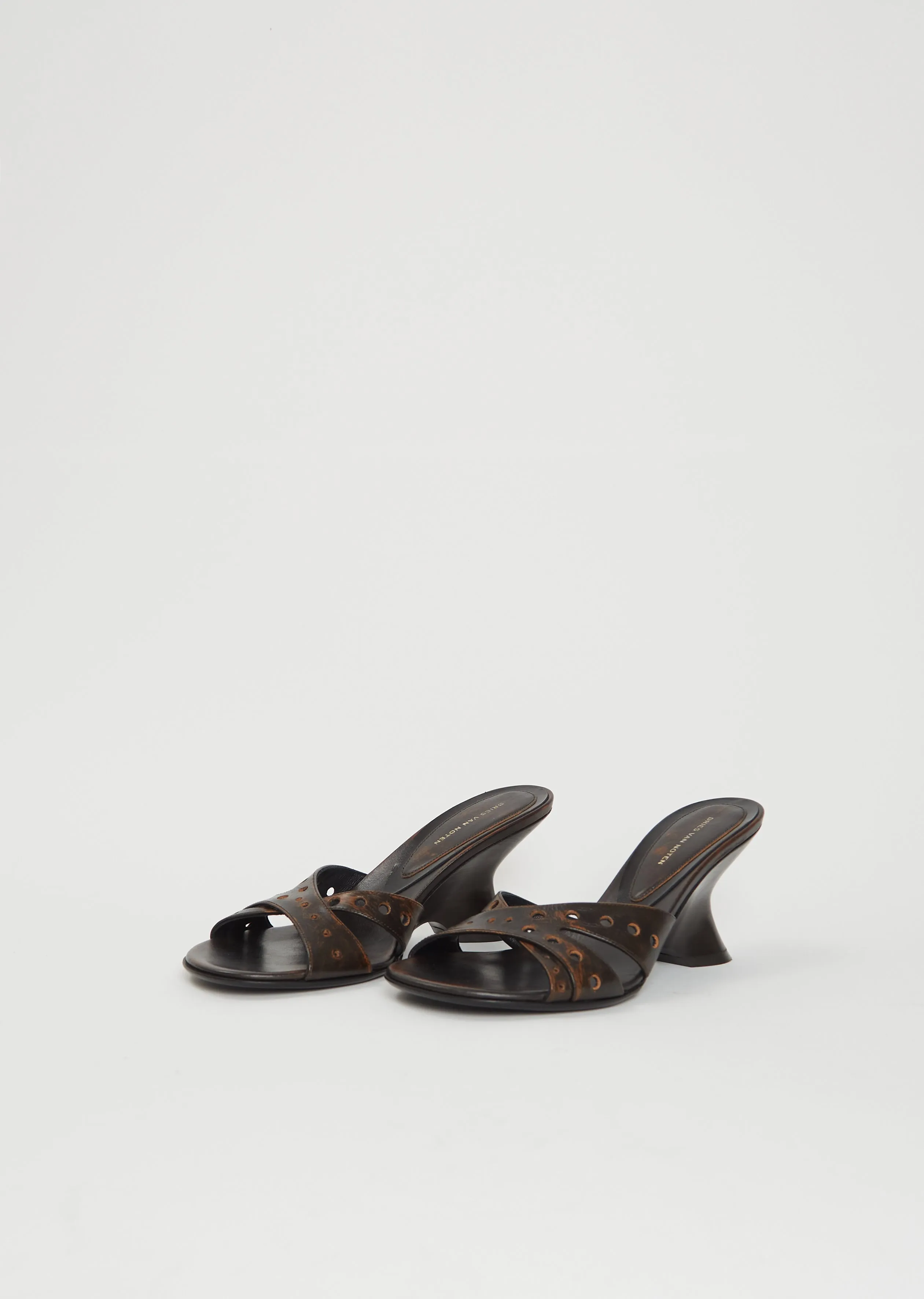 Perforated Leather Wedge Sandal sold by La Garconne product image thumbnail 2
