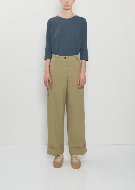 Pakora Cotton Pants — Cement sold by La Garconne