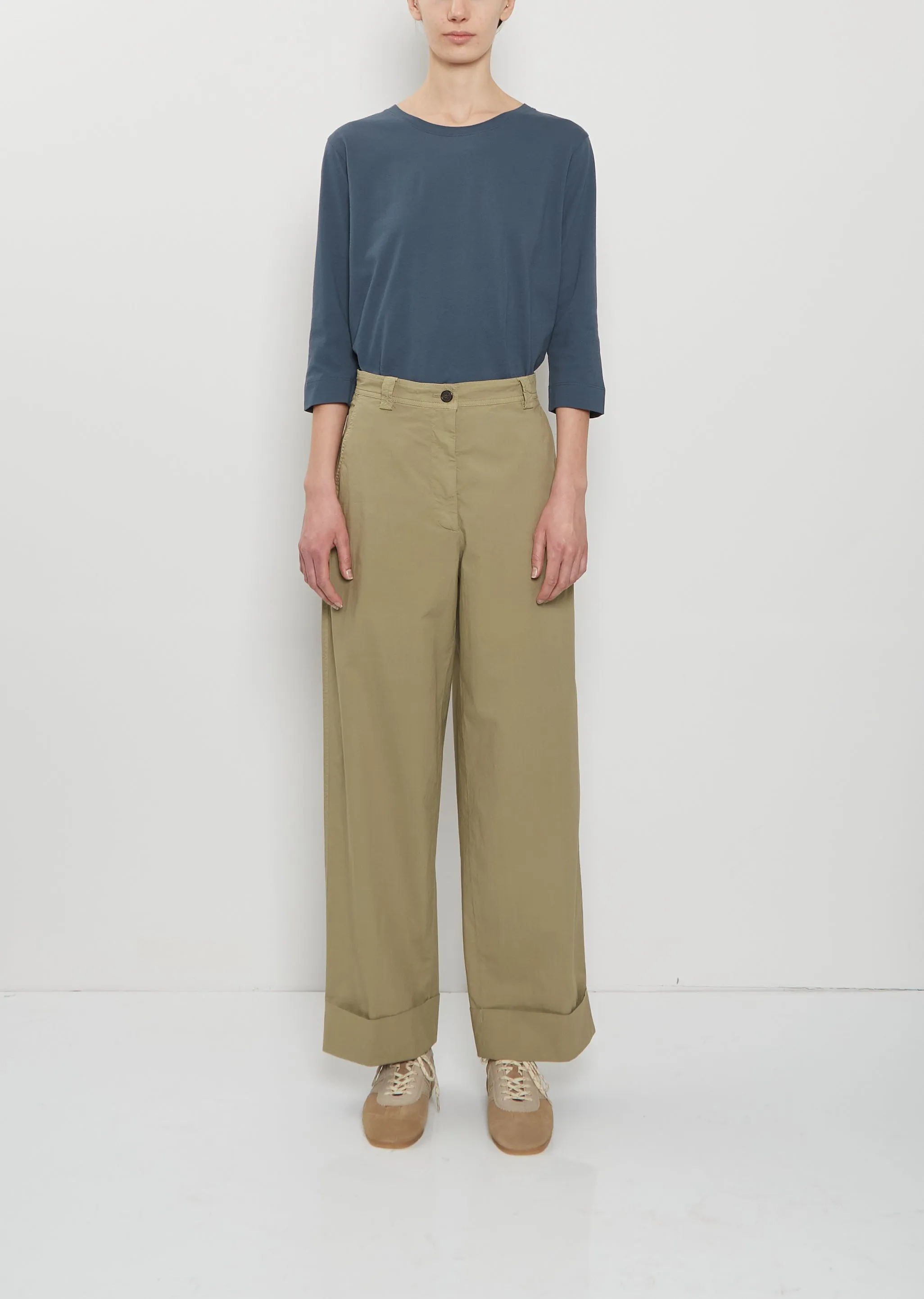 Pakora Cotton Pants — Cement sold by La Garconne