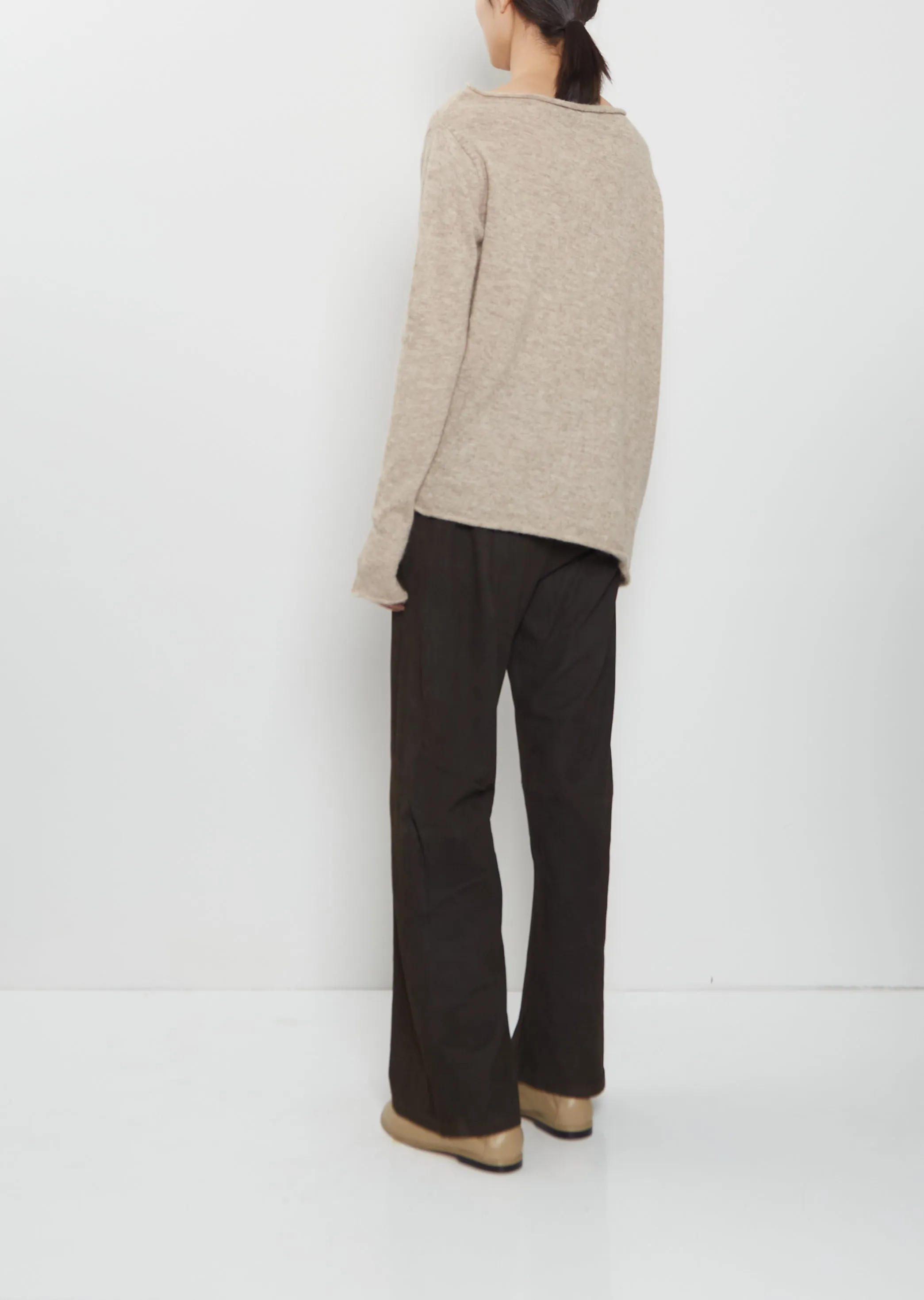 Askew Alpaca Boatneck — Oatmeal sold by La Garconne product image thumbnail 3