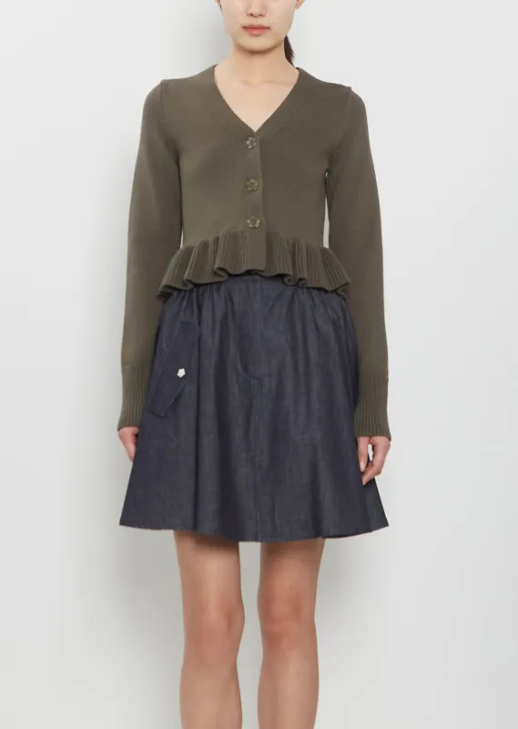 Prisca Cotton Silk Cardigan sold by La Garconne