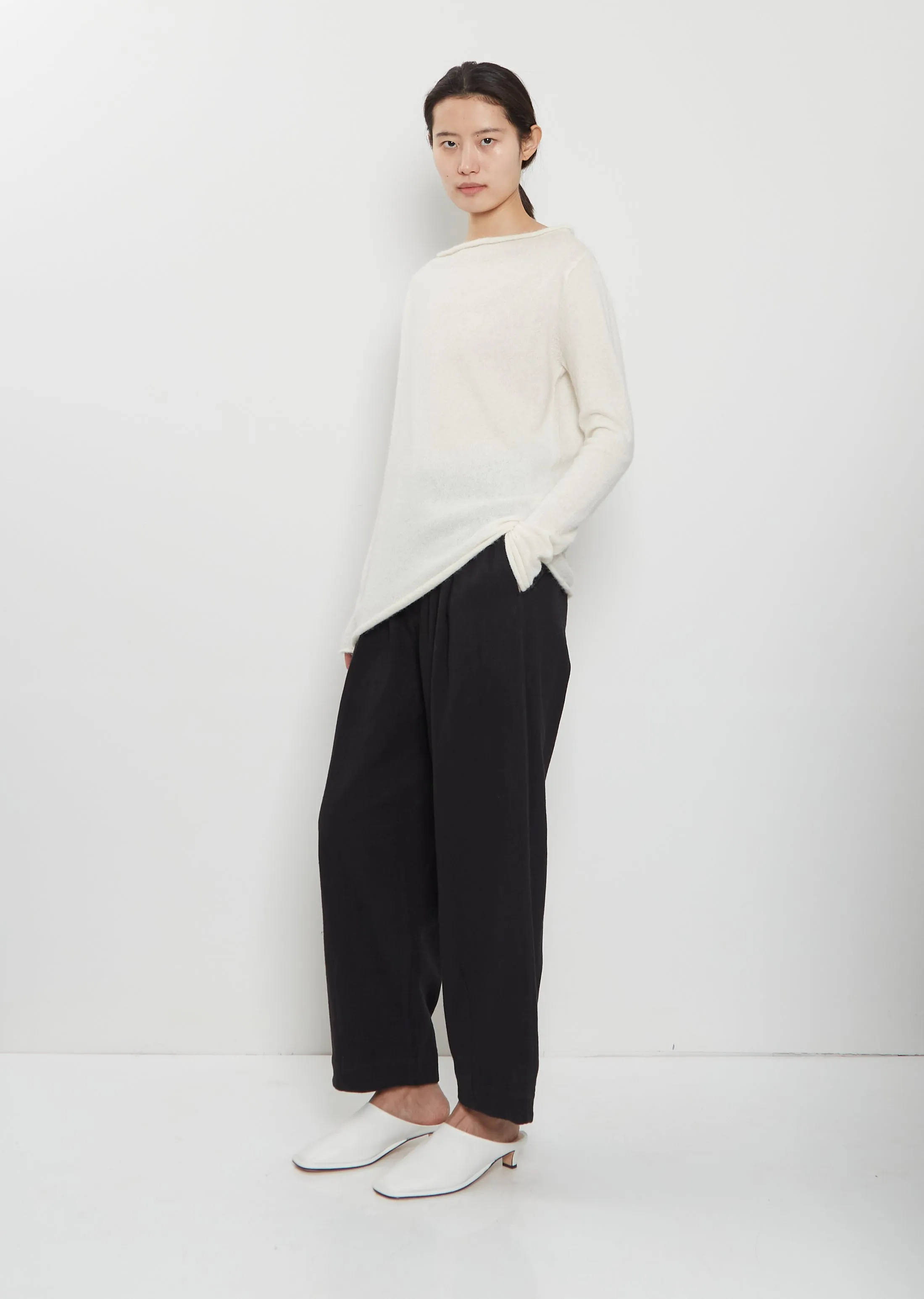 Matte Linen Cotton Pants sold by La Garconne product image thumbnail 4