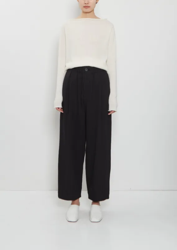 Matte Linen Cotton Pants sold by La Garconne