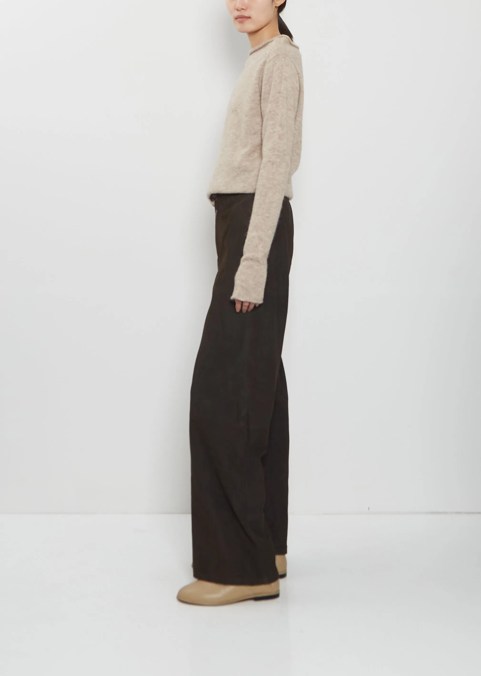 Suede Gallery Trouser sold by La Garconne product image thumbnail 2