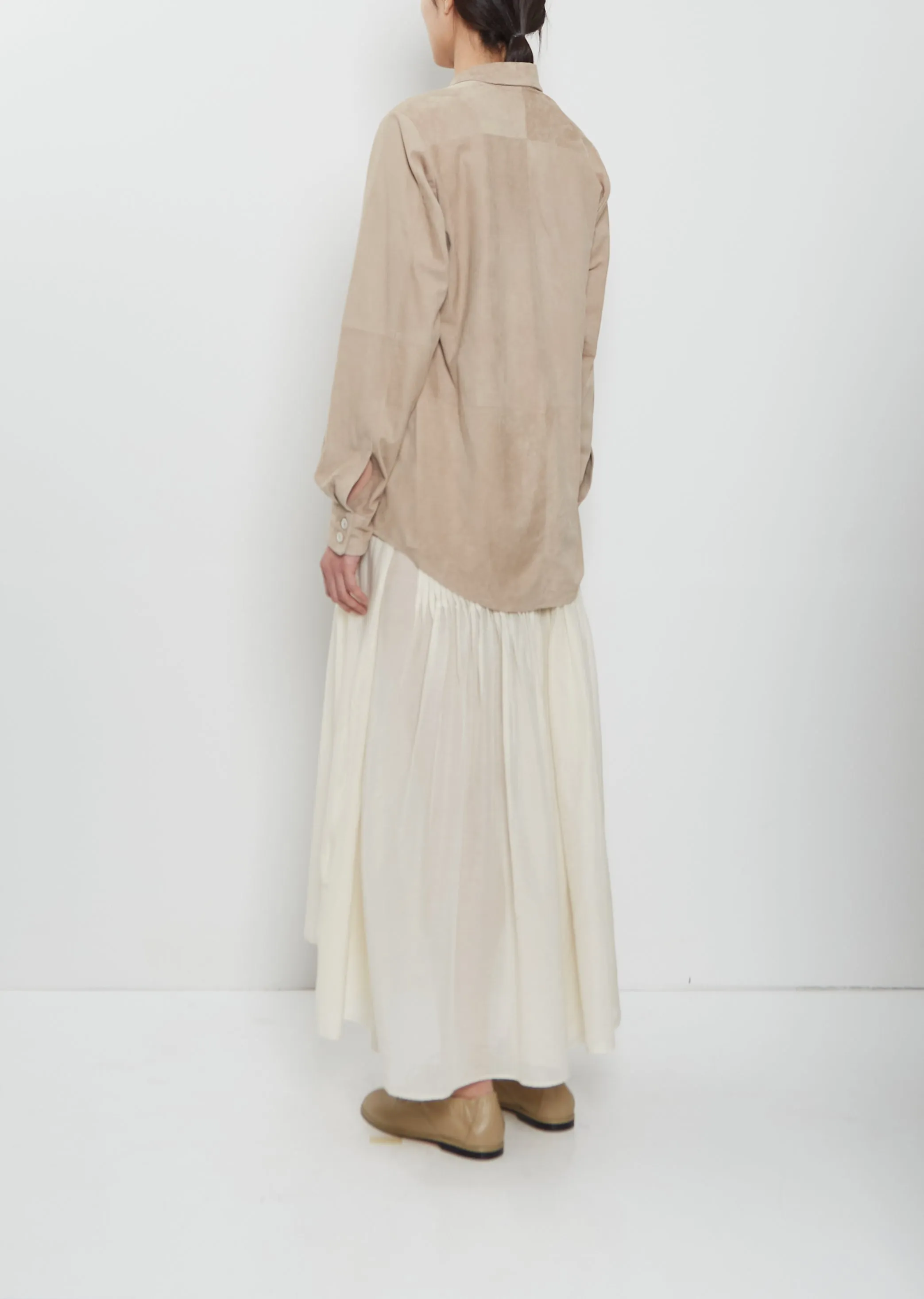 Suede Paneled Shirt sold by La Garconne product image thumbnail 3