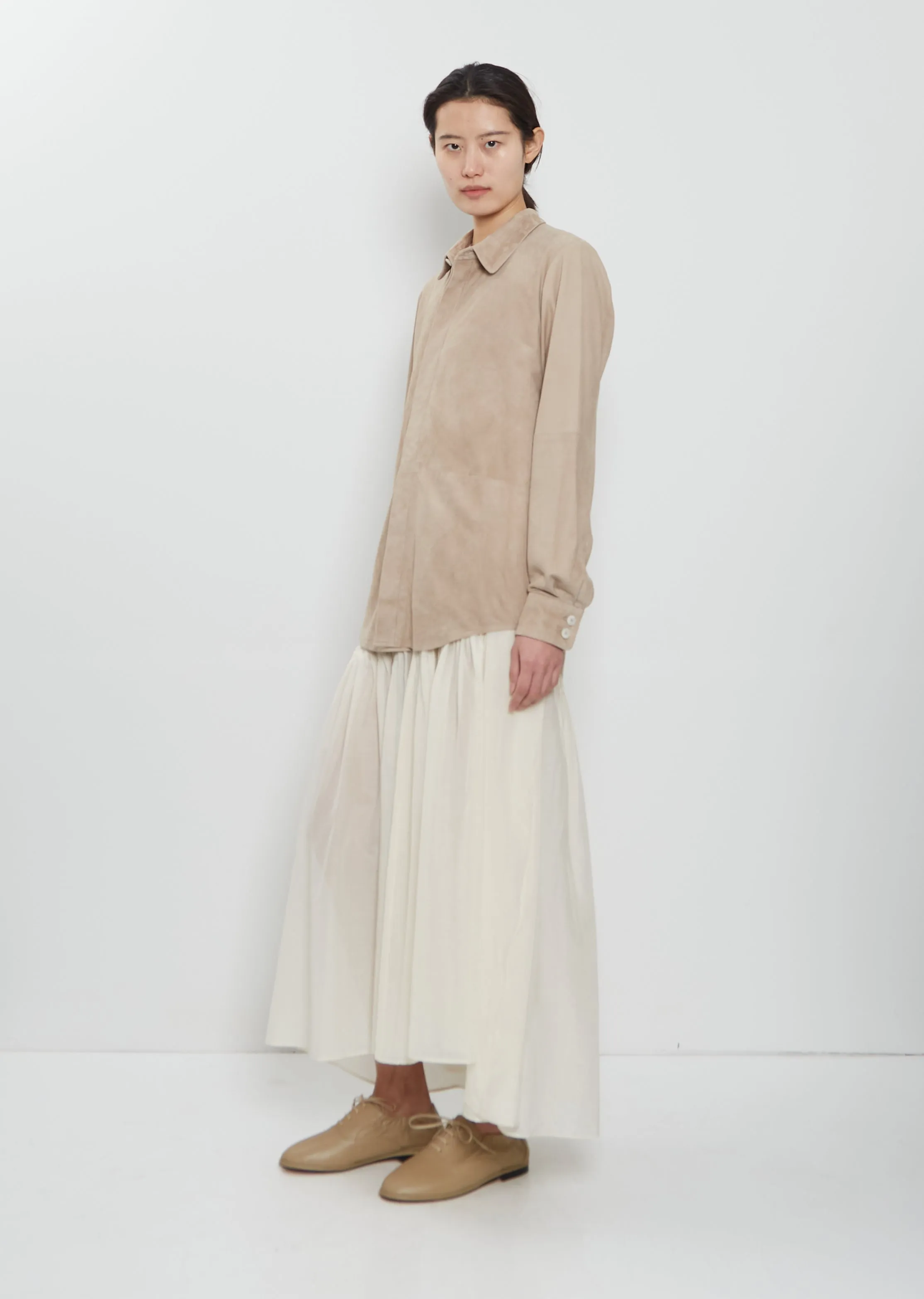 Suede Paneled Shirt sold by La Garconne product image thumbnail 4