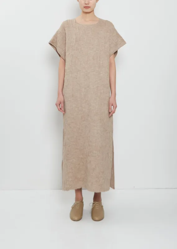 Alpaca Silk Gauze Caftan Dress sold by La Garconne