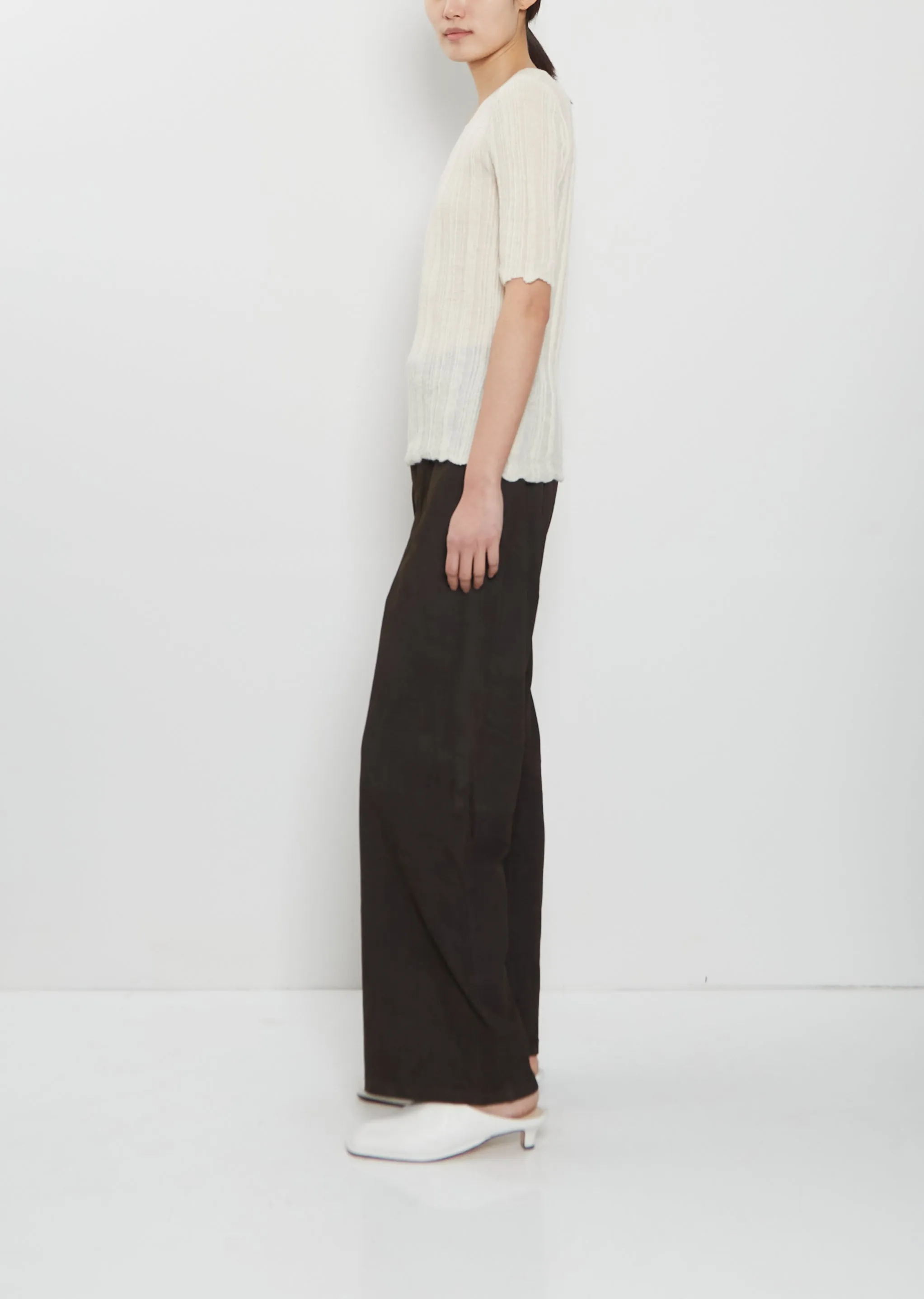Plisse Alpaca Silk Tee sold by La Garconne product image thumbnail 2