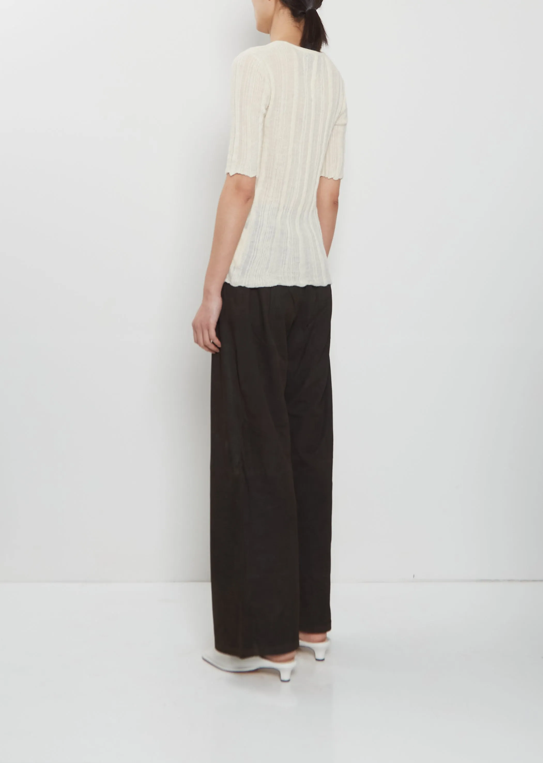 Plisse Alpaca Silk Tee sold by La Garconne product image thumbnail 3