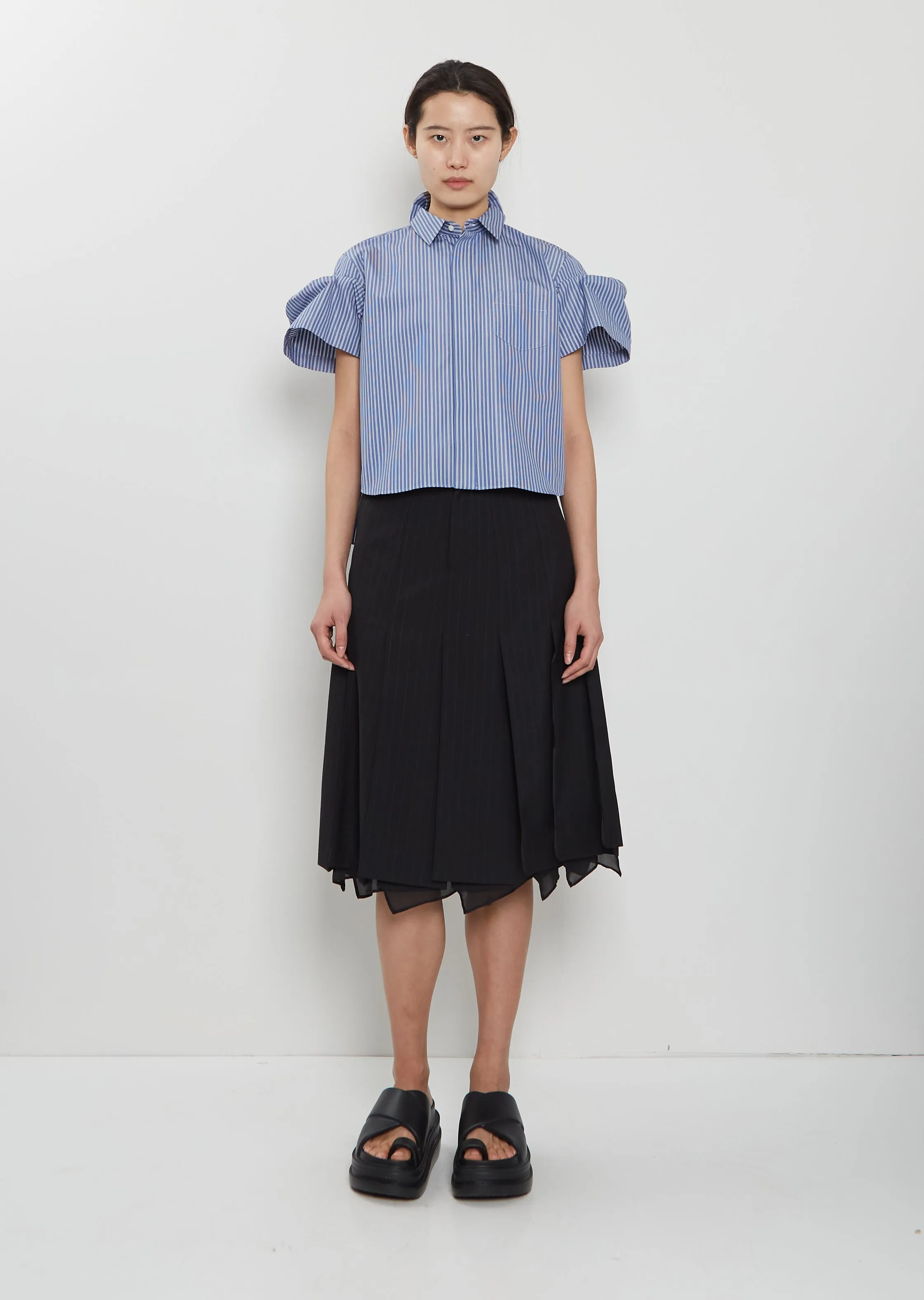 Poplin Pleated Shirt sold by La Garconne product image thumbnail 4