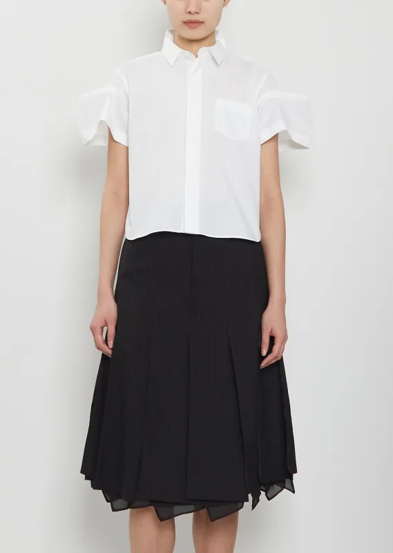 Poplin Puff Sleeve Shirt sold by La Garconne