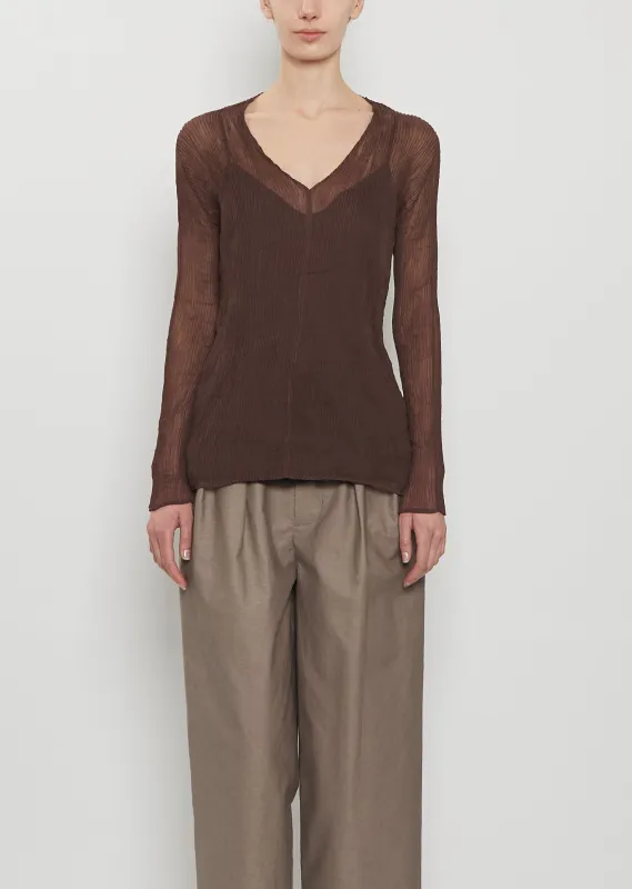 Chiffon Twist 1 Shirt sold by La Garconne