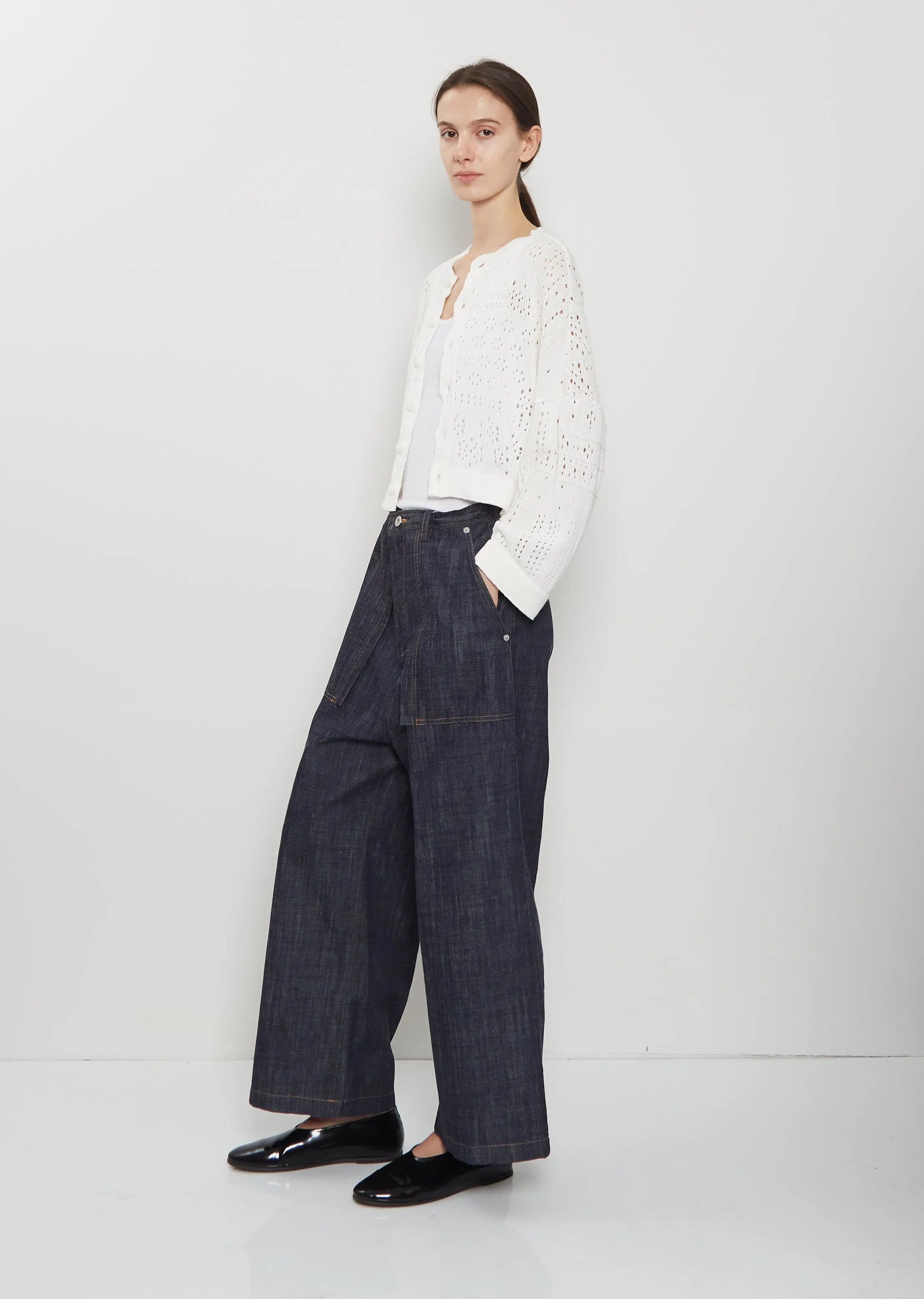 Straight Denim Trousers sold by La Garconne