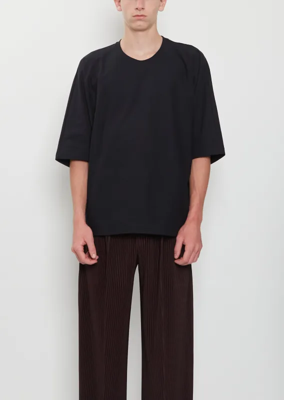 Release-T Cotton Basic Tee — Black sold by La Garconne