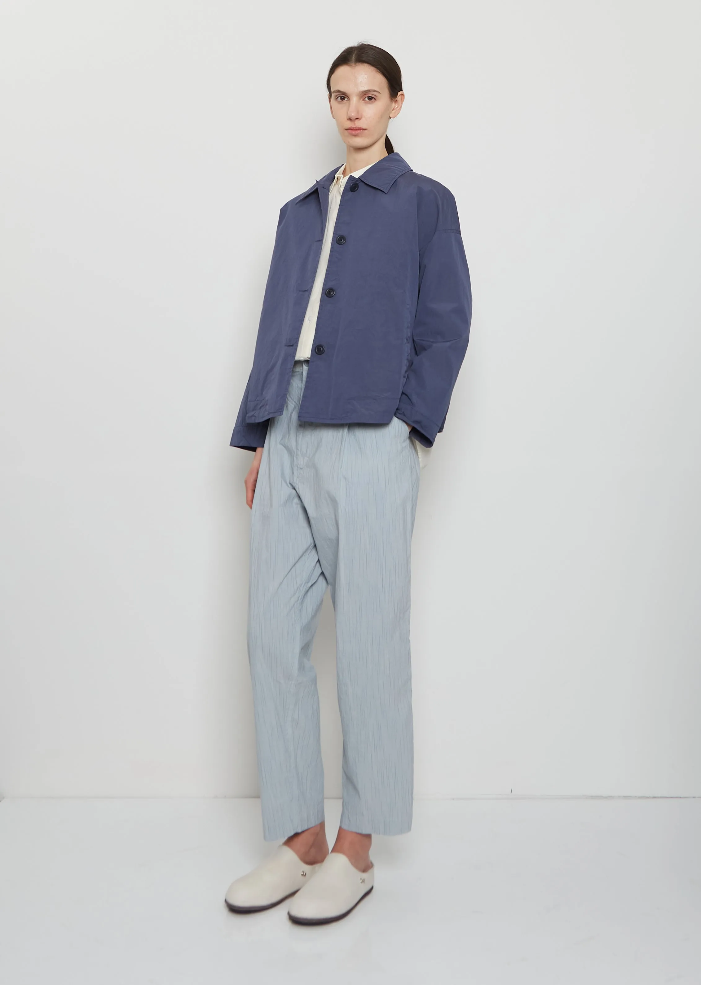 Juliette Cotton Blend Jacket — Blue sold by La Garconne product image thumbnail 4