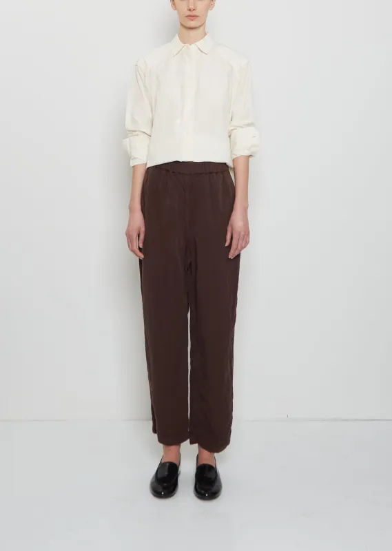 Fabi Linen Pant — Brown made by Casey Casey