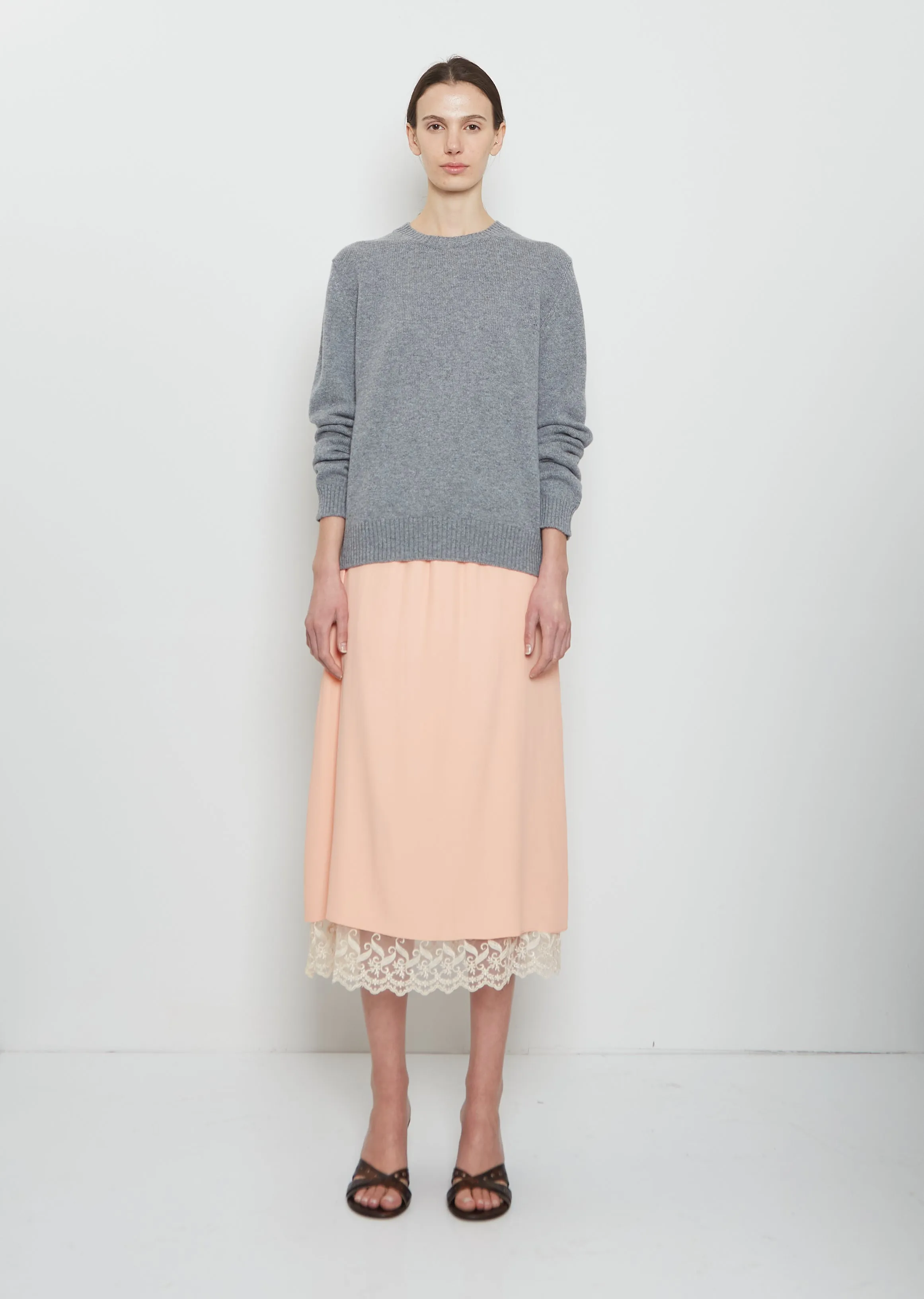 Lace Trim Negligee Skirt - Clementine sold by La Garconne product image thumbnail 4