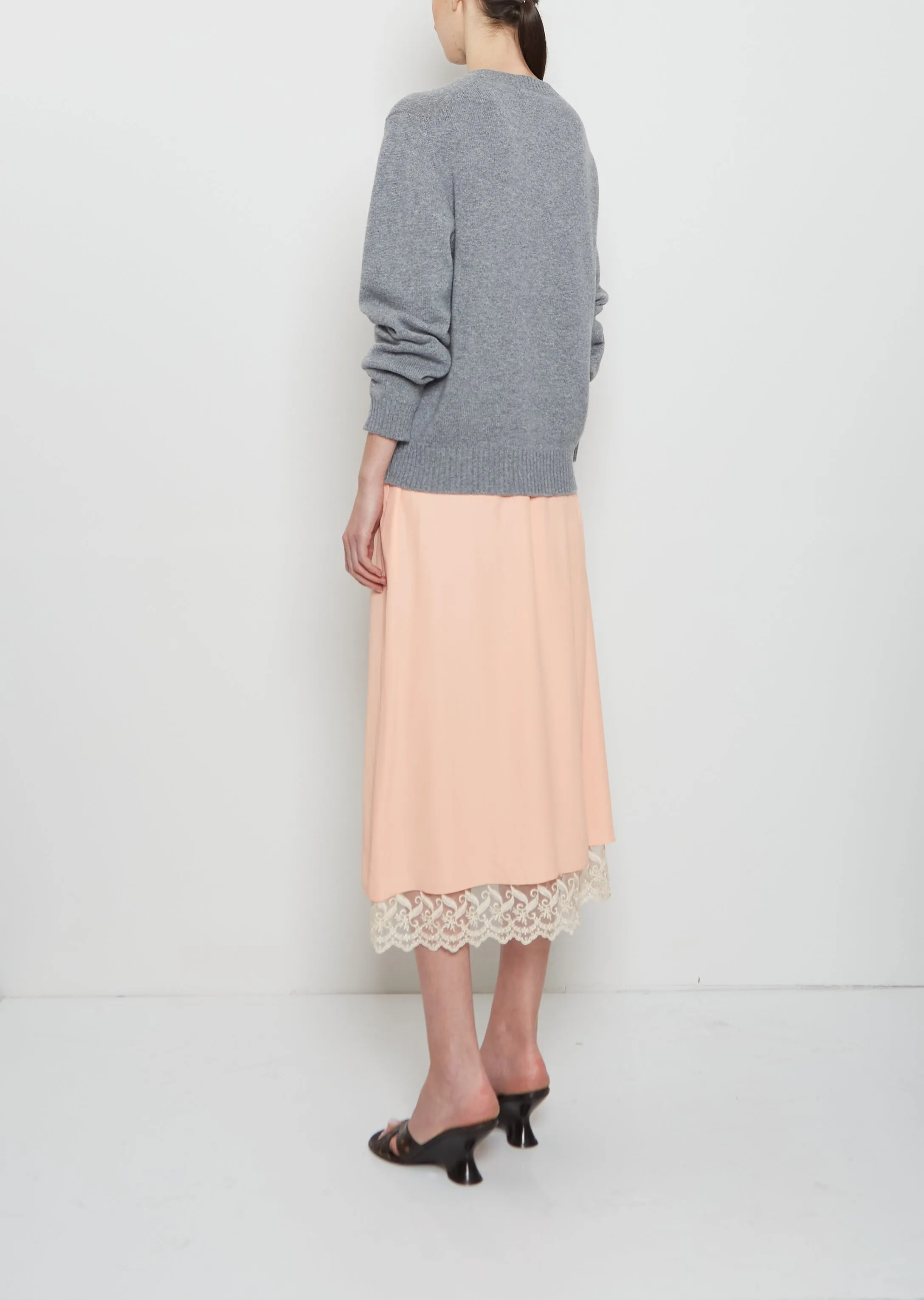 Lace Trim Negligee Skirt - Clementine sold by La Garconne product image thumbnail 3