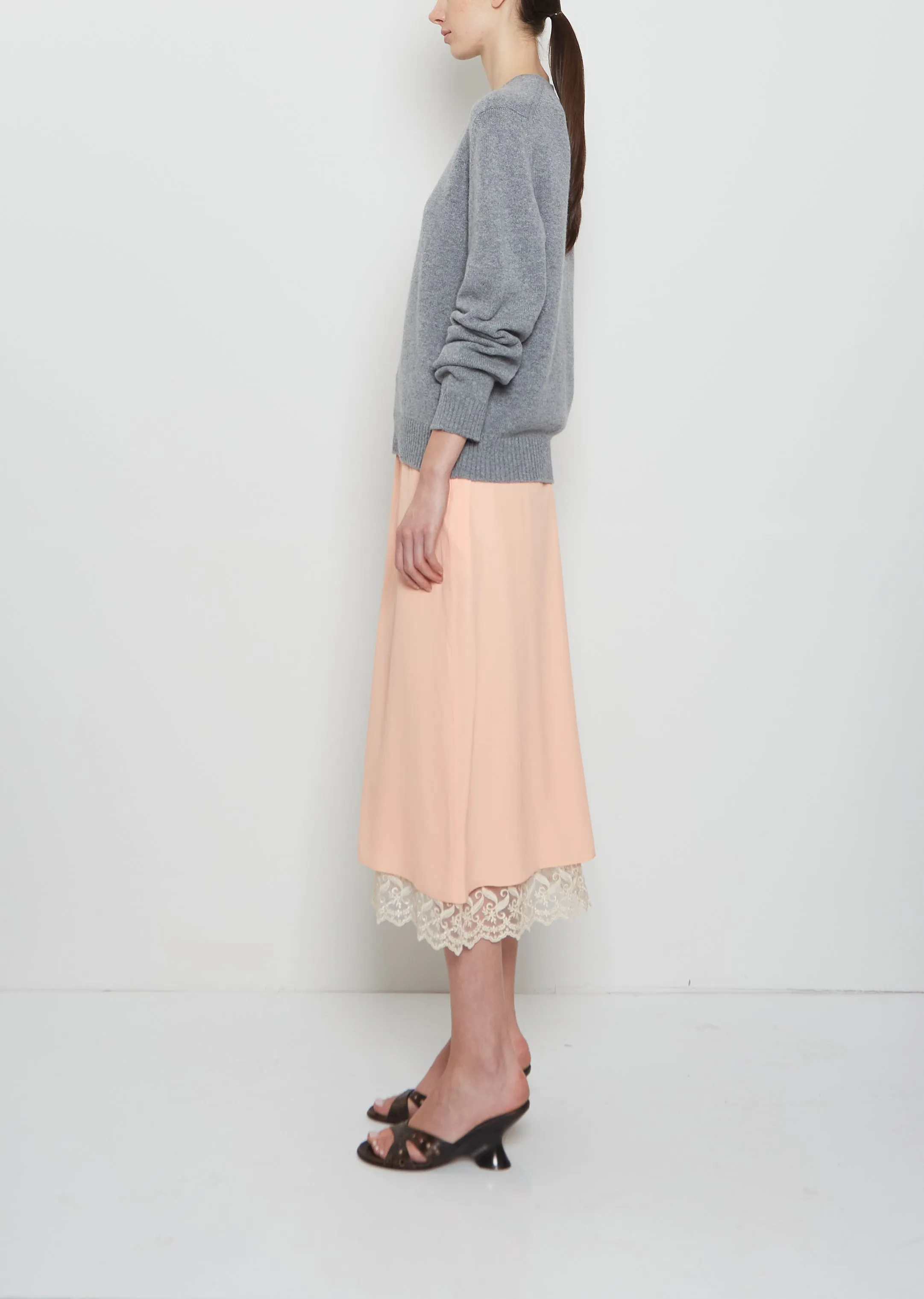 Lace Trim Negligee Skirt - Clementine sold by La Garconne product image thumbnail 2